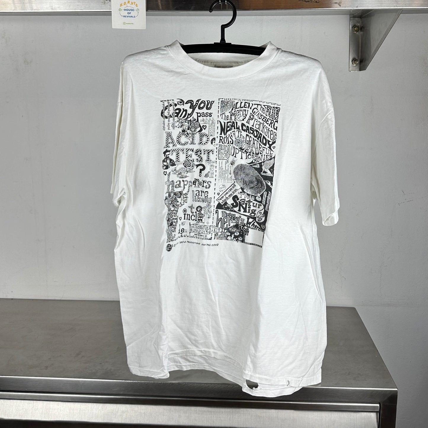 1992 Can You Pass the Acid Test? Grateful Dead Psychedelic Drug Graphic XL