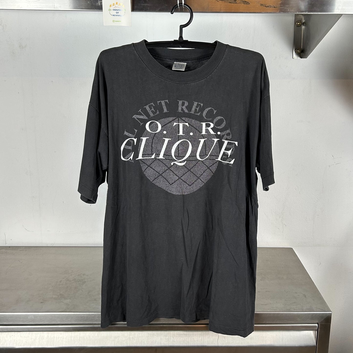 90s OTR Clique DJ’s Only All Net Records Rap Hiphop XL single stitch T-shirt