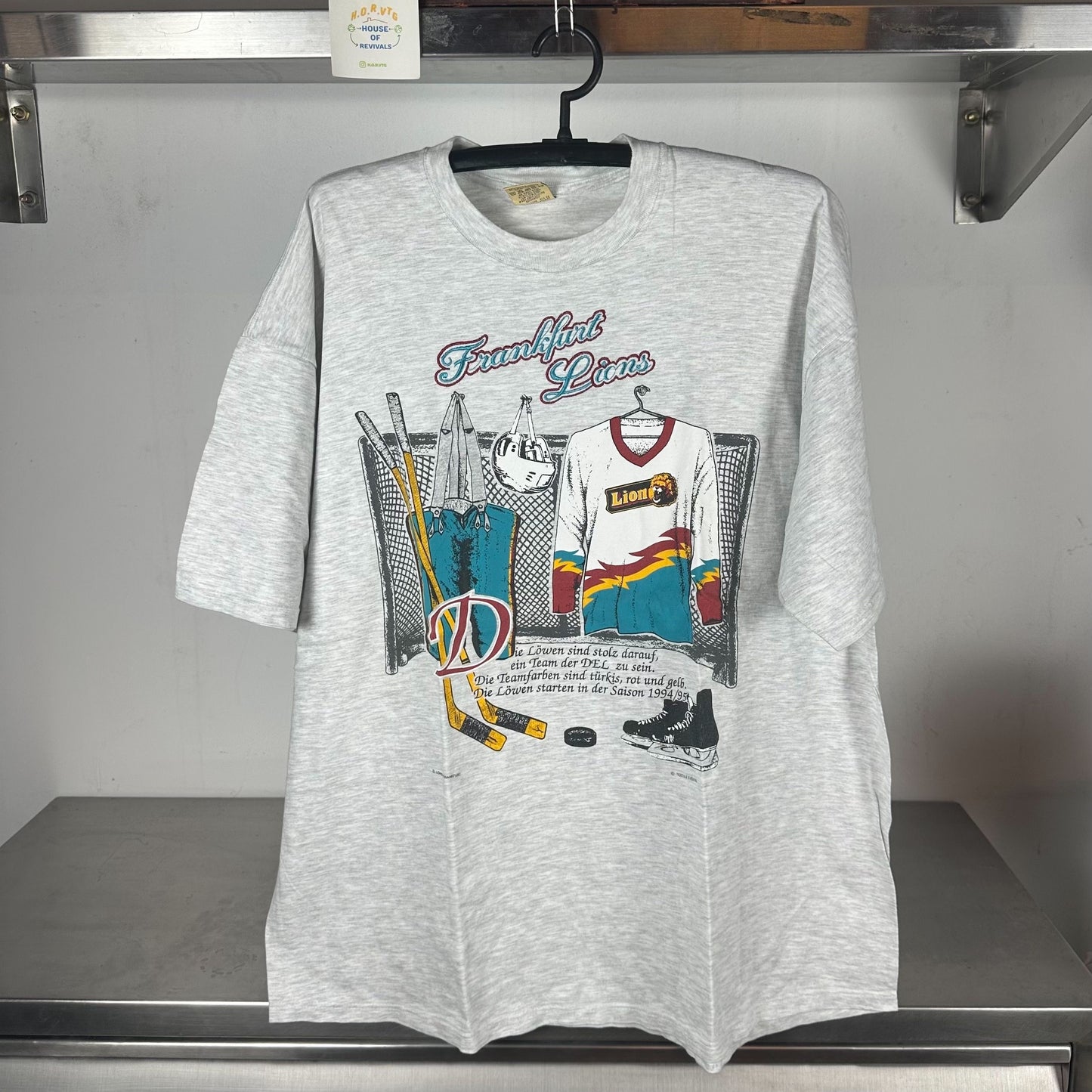 90s Frankfurt Lions Deutsche Eishockey Liga German Hockey T-shirt