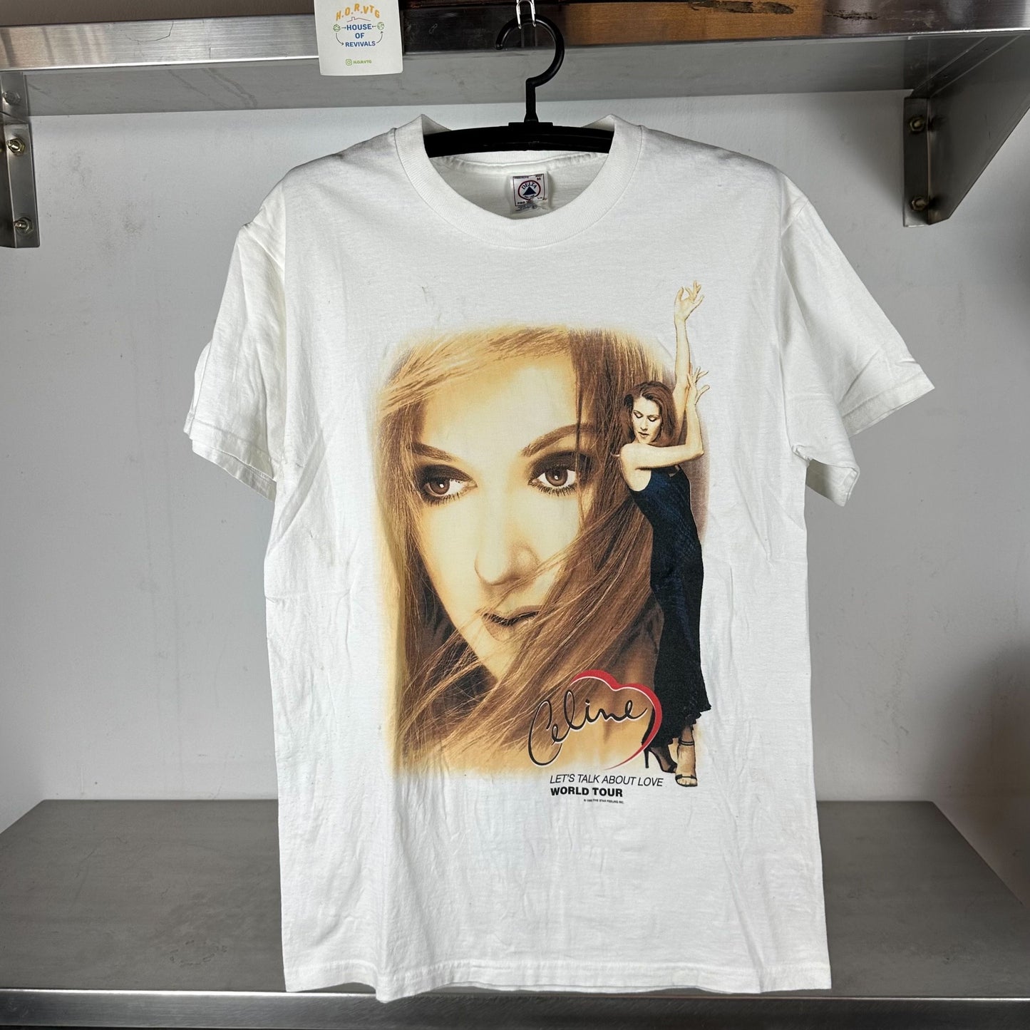 Vintage 1999 Celine Dion Let’s Talk About Love World Tour Concert Promo Medium T-shirt