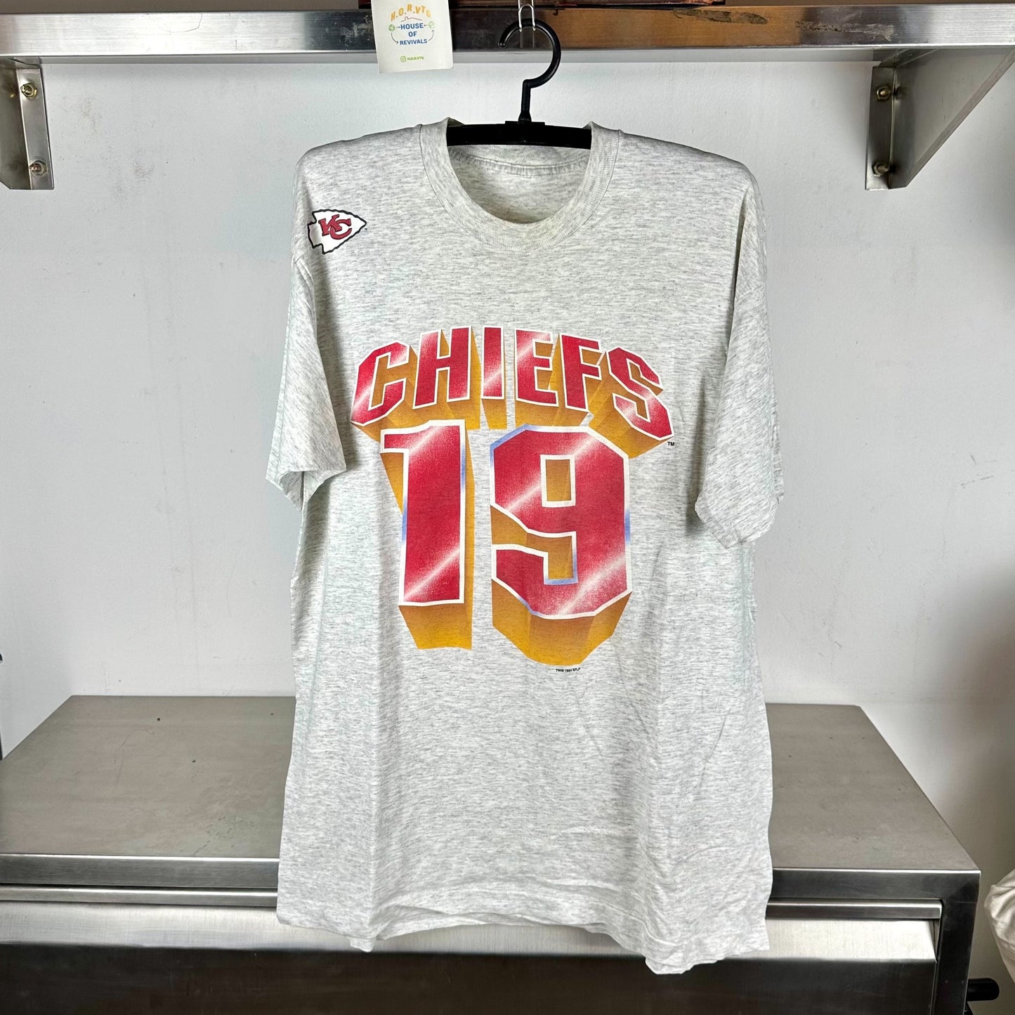 Vintage 1994 Joe Montana Kansas City Chiefs NFL 2XL single stitch T-shirt