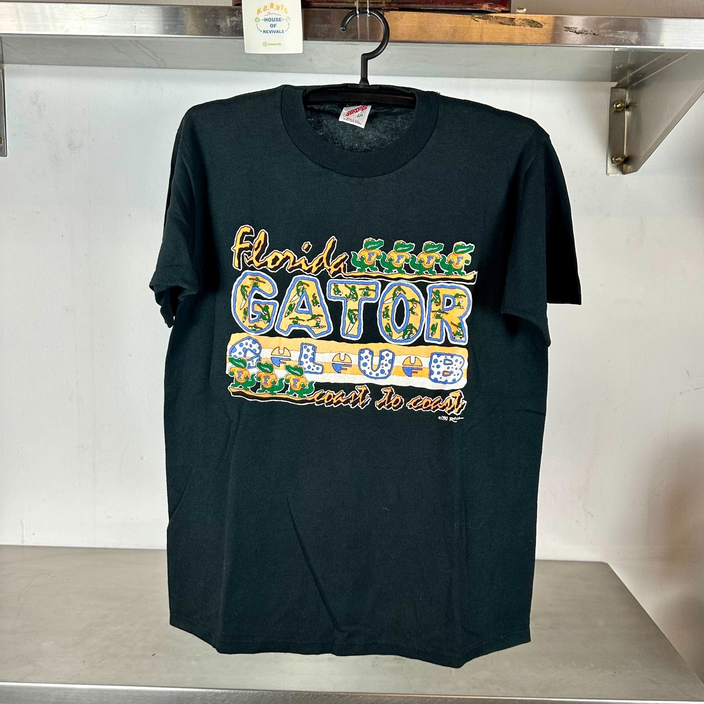 Vintage 1990 Florida Gators Club Coast to Coast NCAA Large T-shirt