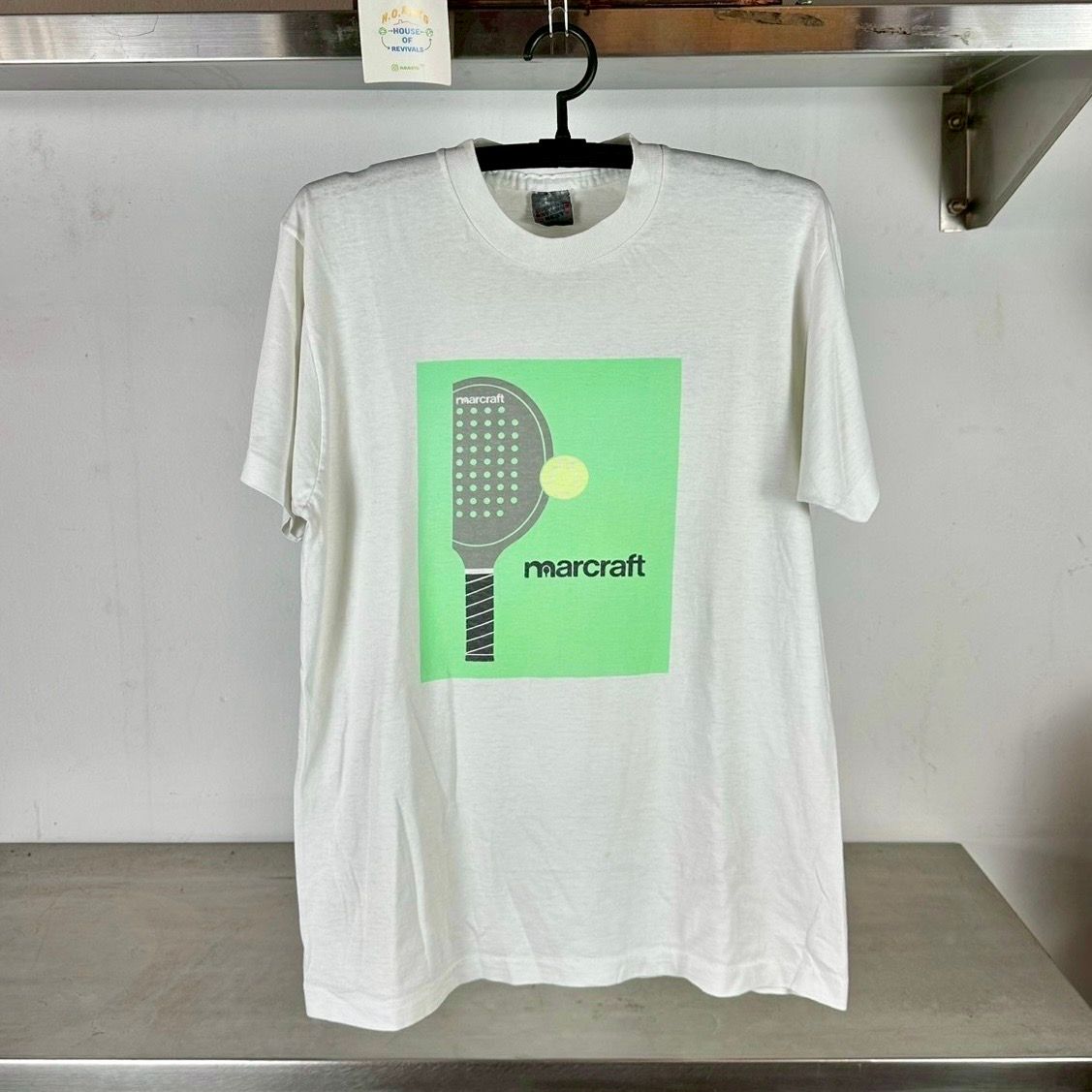 Vintage 90s Marcraft Classic Tennis Racquet Medium single stitch T-shirt