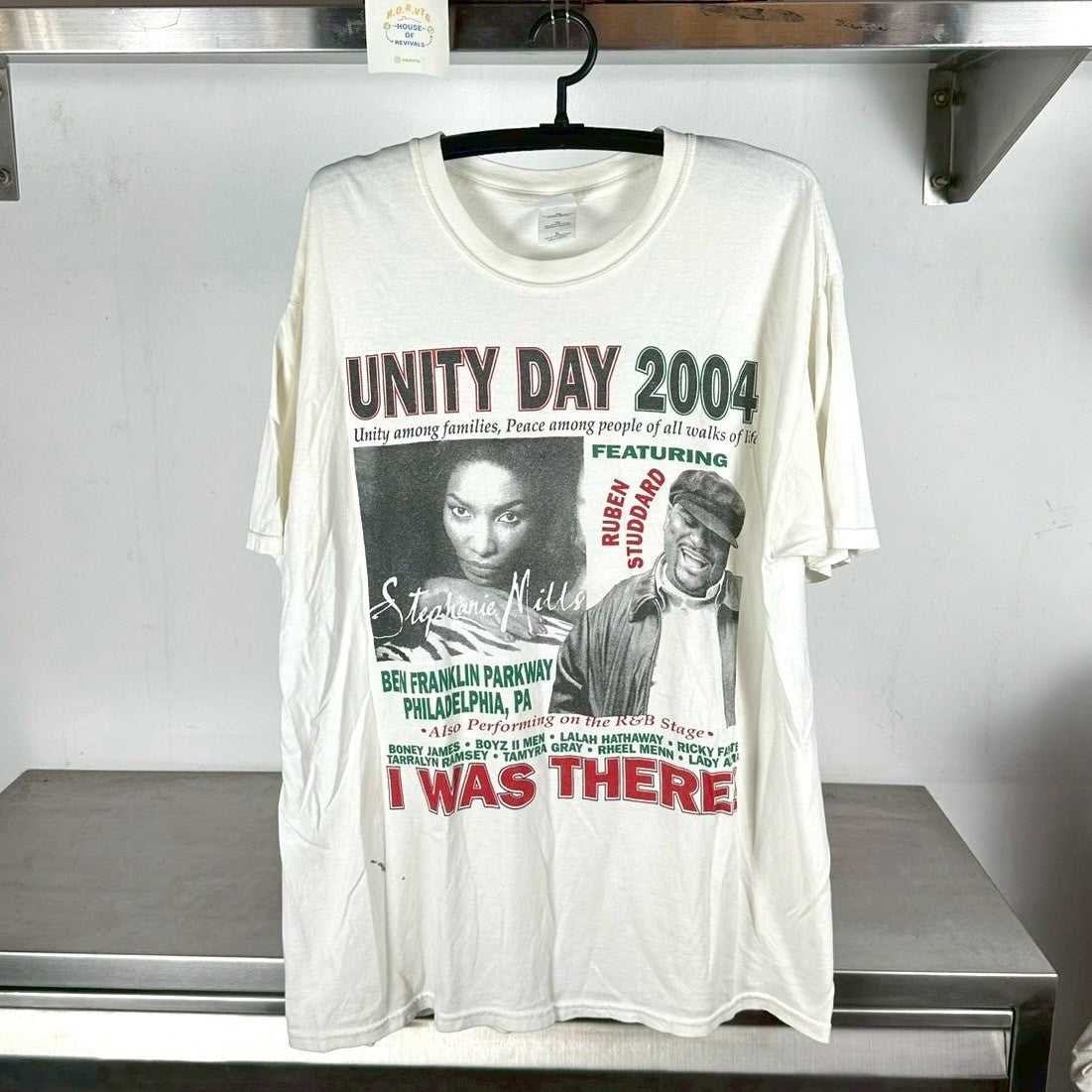 Vintage 2004 Boyz II Men Stephanie Mills Unity Day R&B Hip Hop Rap XL T-shirt