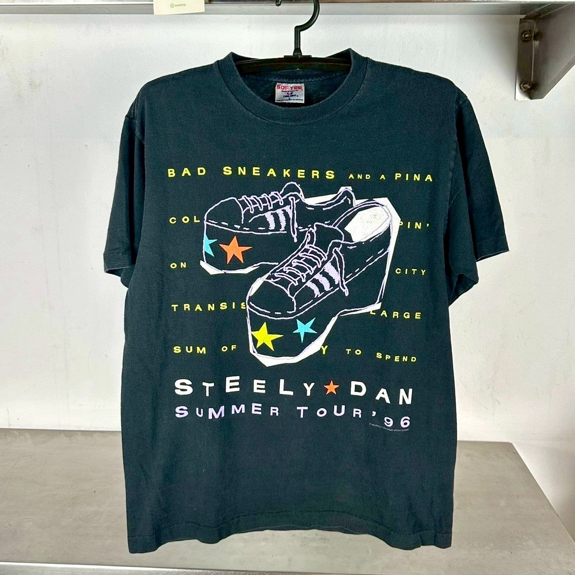 Vintage 1996 Steely Dan Bad Sneakers Summer Tour Large Single Stitch T-Shirt