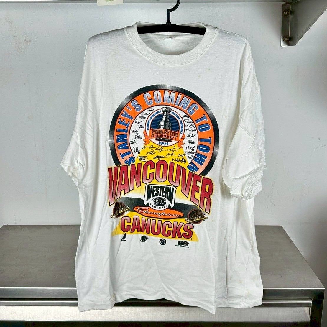 Vintage 1994 Vancouver Canucks Stanley Cup Champions NHL T-Shirt
