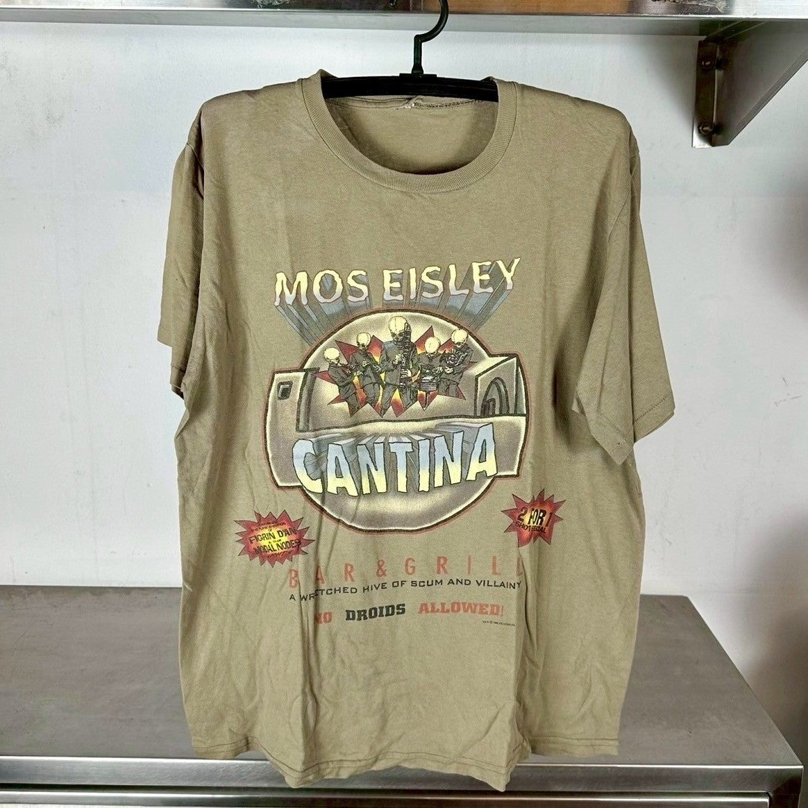 Vintage 1996 Star Wars Mos eisley Cantina Promo T-shirt