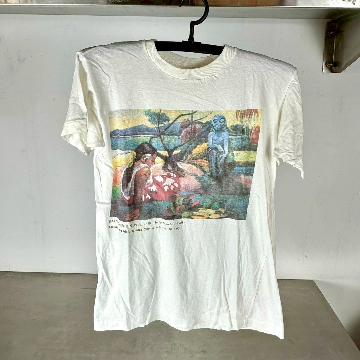 Vintage 80s Paul Gauguin Painter Artwork T-shirt
