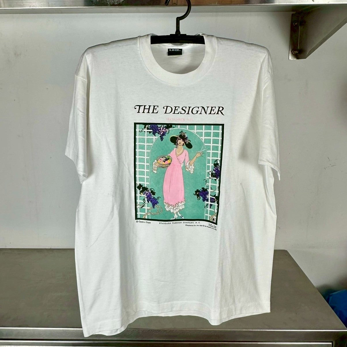 Vintage 1992 The Designer Fashion Magazine Graphic T-shirt