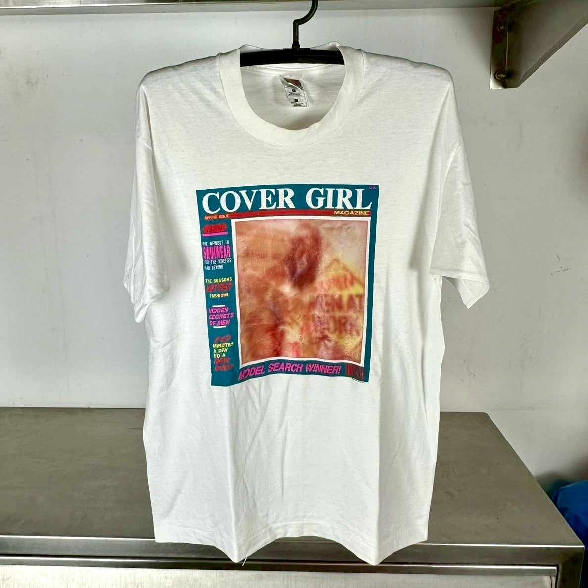 Vintage 90s Cover Girl Adult Magazine Promo T-shirt