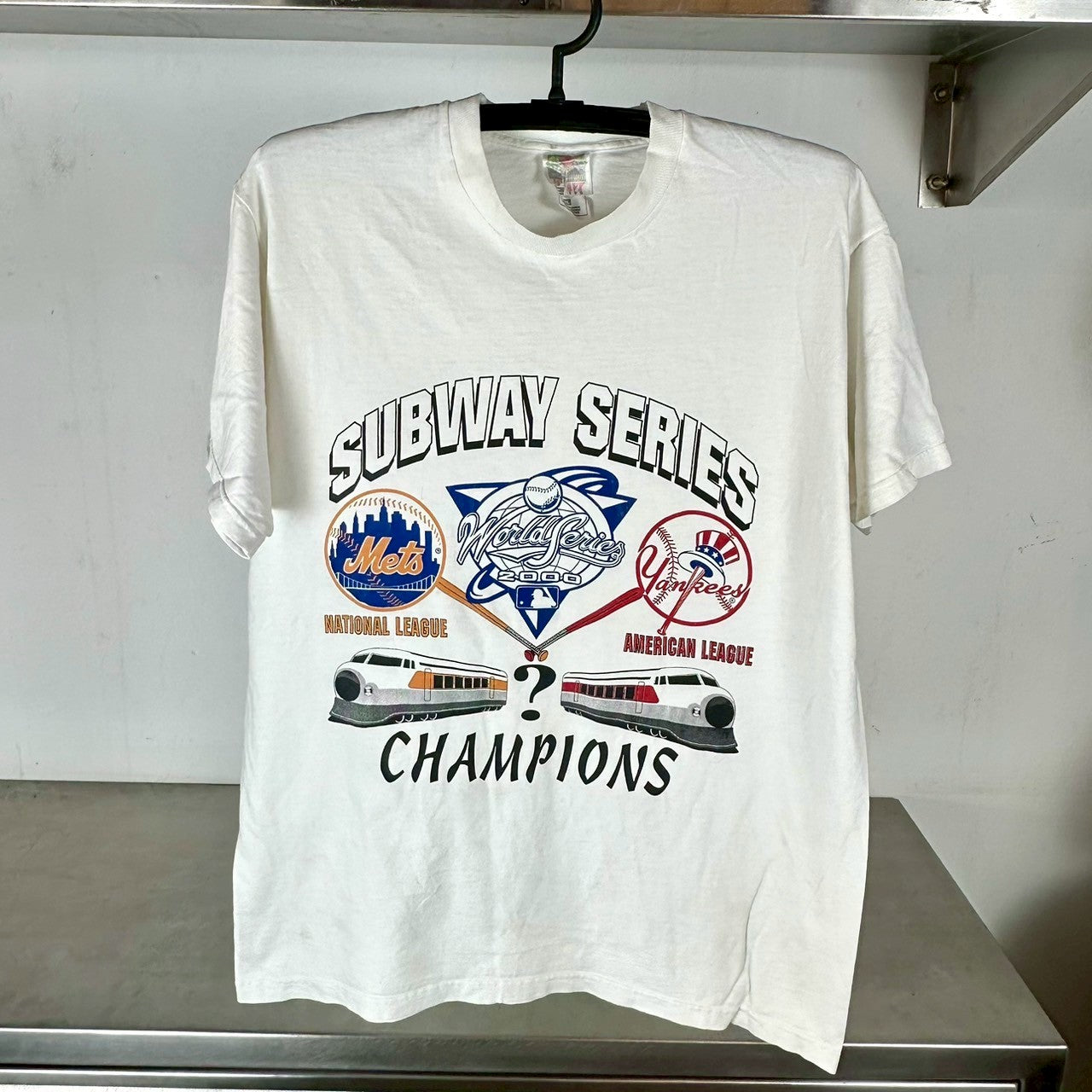 Vintage 2000 MLB Subway Series Baseball World Series T-shirt