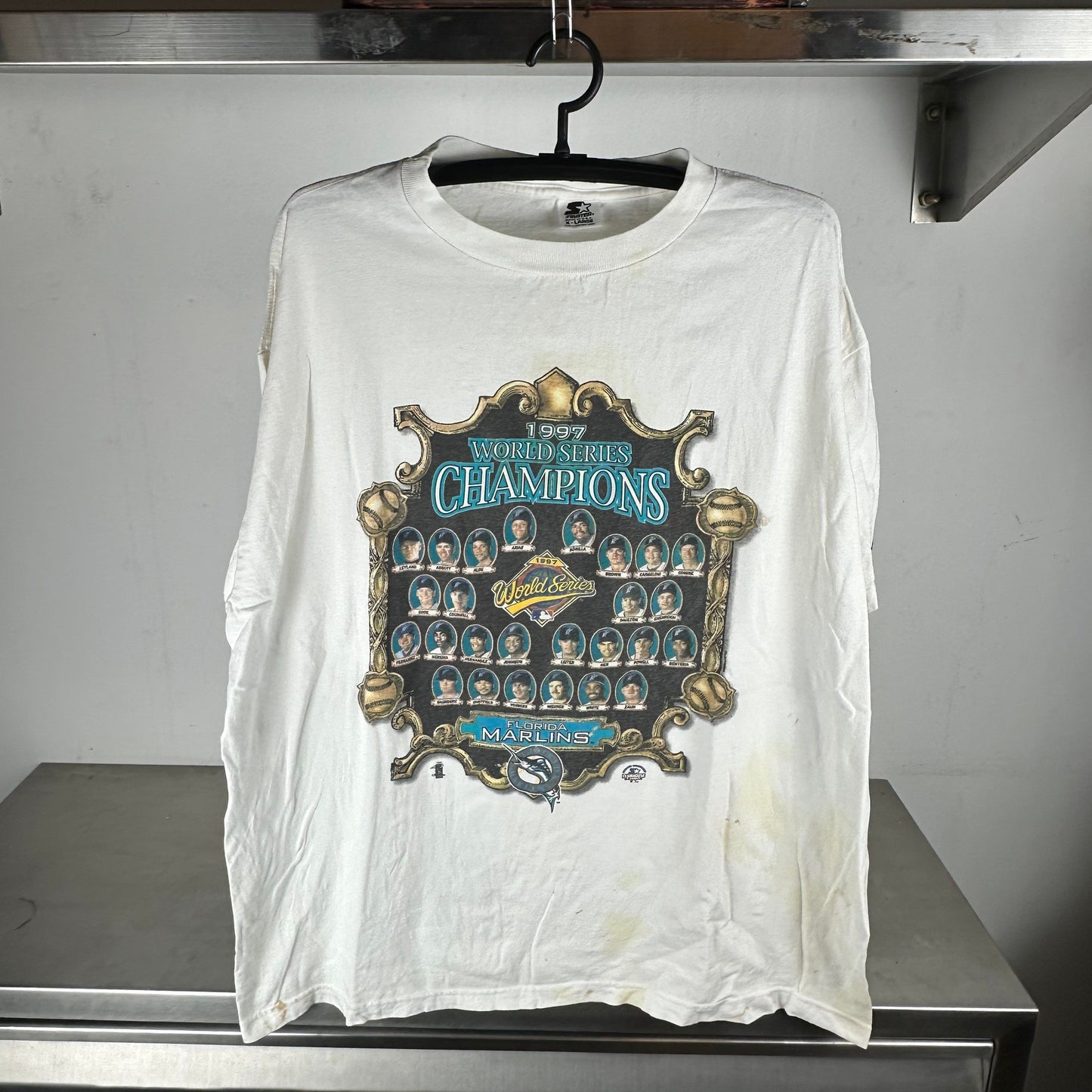 Vintage 1997 Florida Marlins World Series Champions MLB T-Shirt
