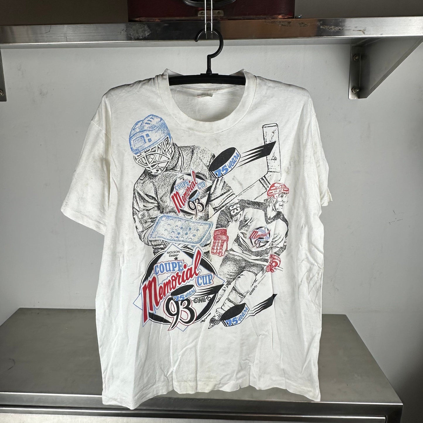 Vintage 1993 Coupe Memorial Cup CHL Hockey T-Shirt