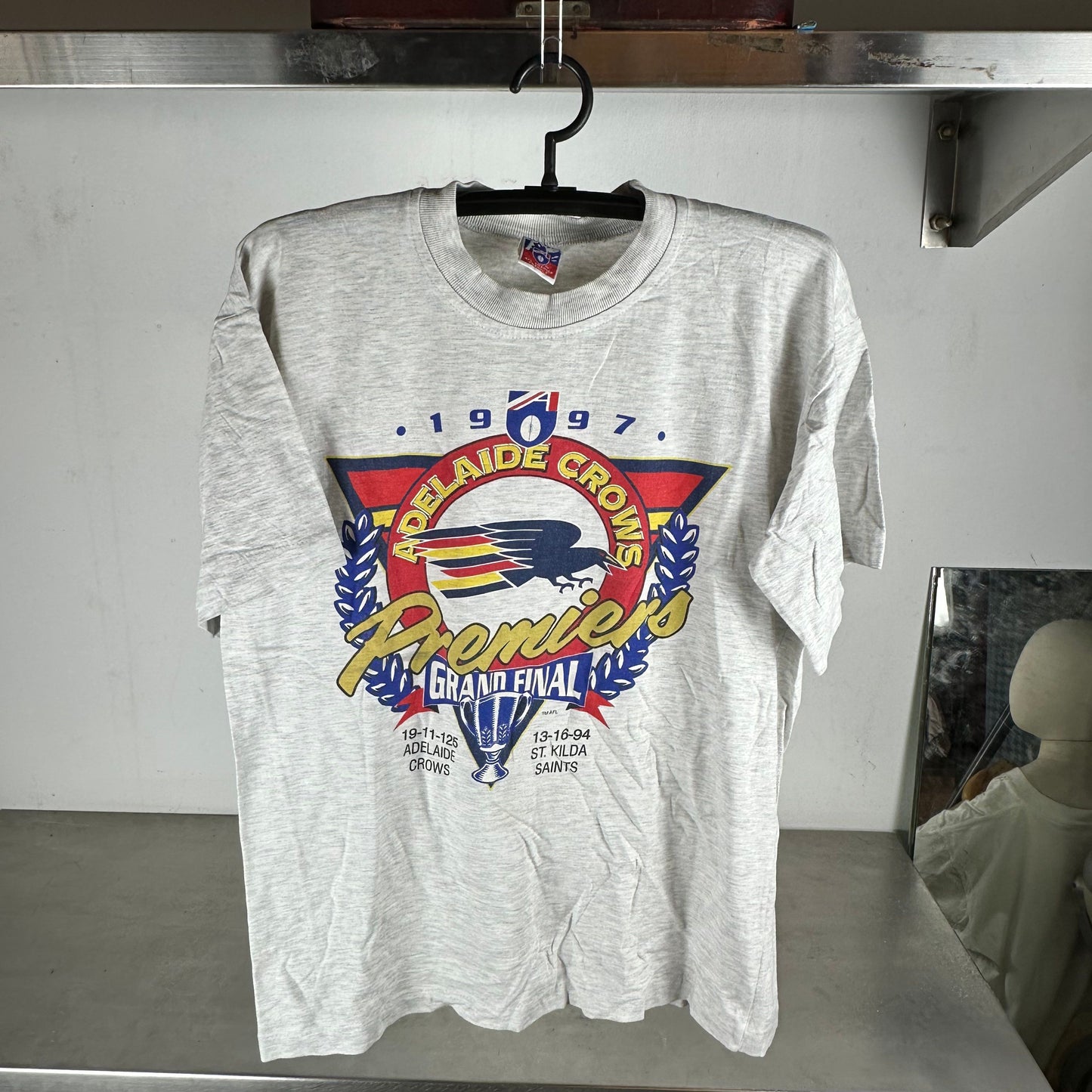Vintage 1997 Adelaide Crows Premiers Grand Final AFL T-shirt