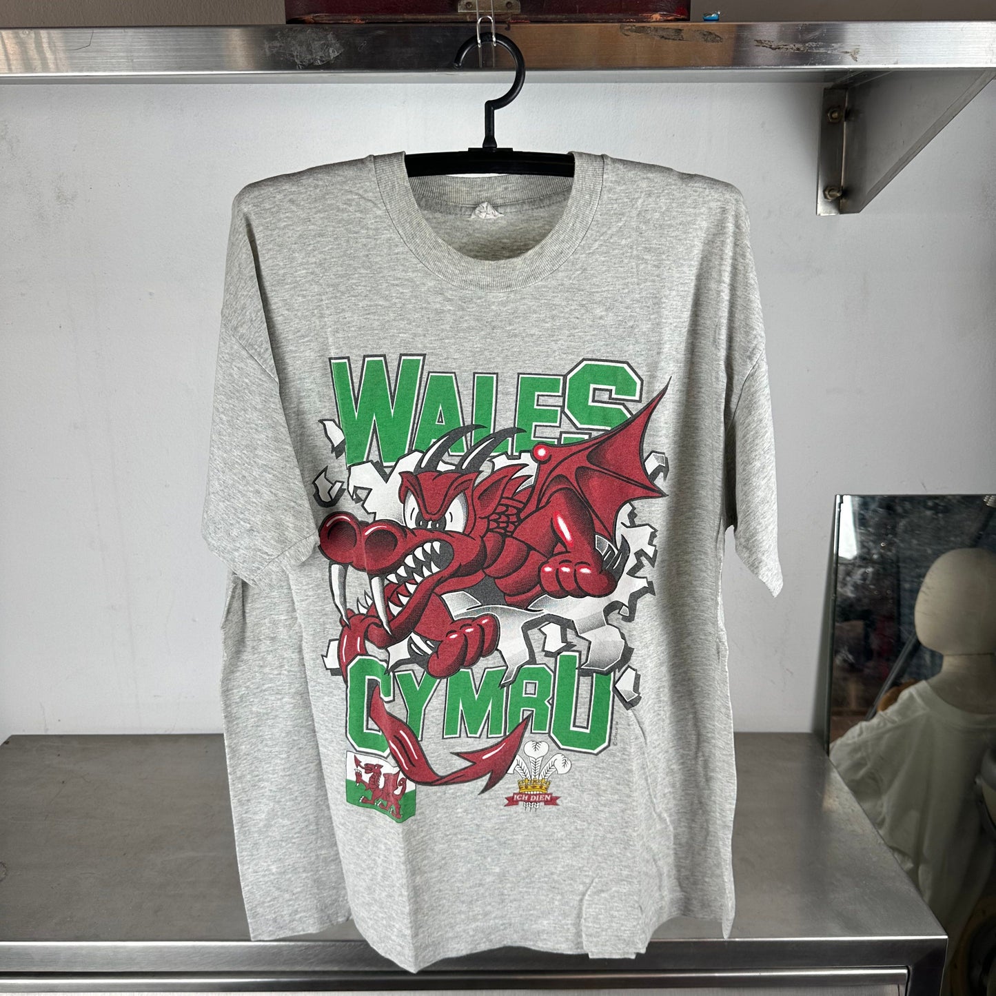 Vintage 1994 Wales Cymru Rugby Breakthrough Double Sided T-shirt
