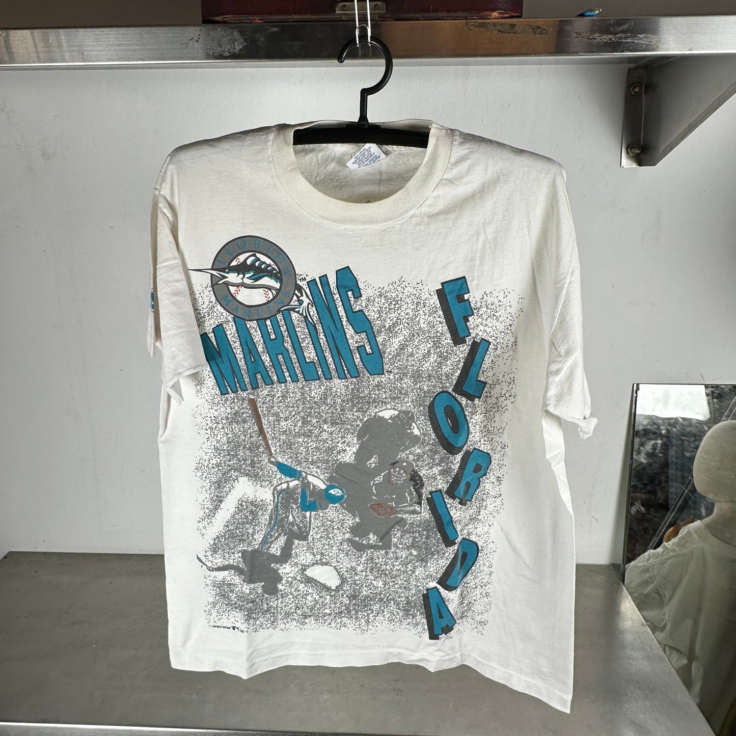 Vintage 1992 Florida Marlins MLB Apex One Graphic T-Shirt