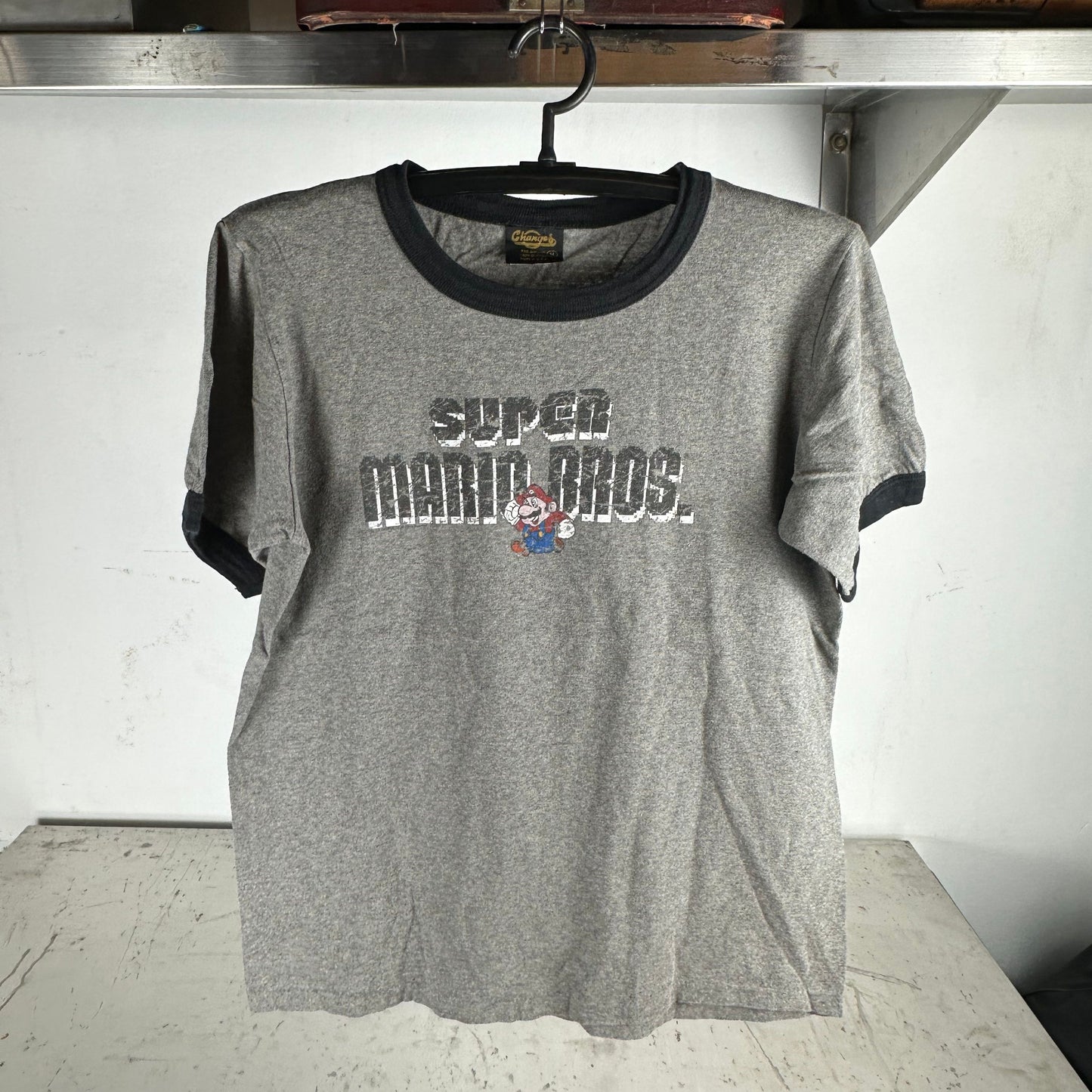 Vintage 90s Super Mario Bros Nintendo Promo Ringer T-shirt