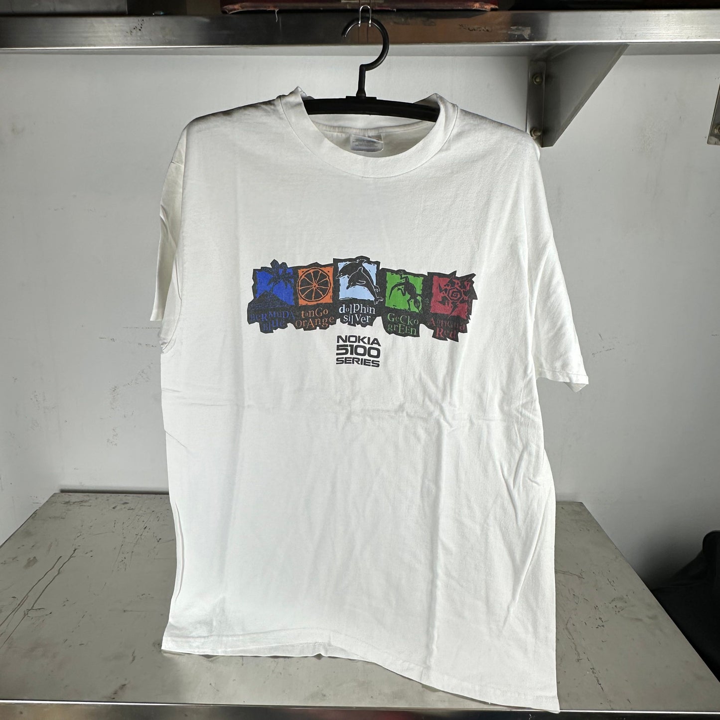 Vintage 2003 Nokia 5100 Series Mobile Phone Promo Graphic T-shirt