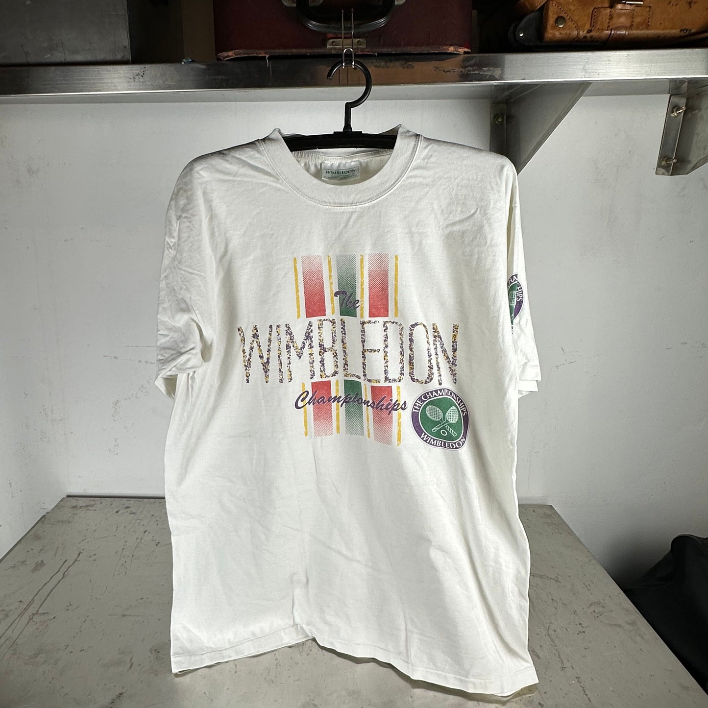 Vintage 90s Wimbledon Tennis Championship Tennis Museum XL T-shirt