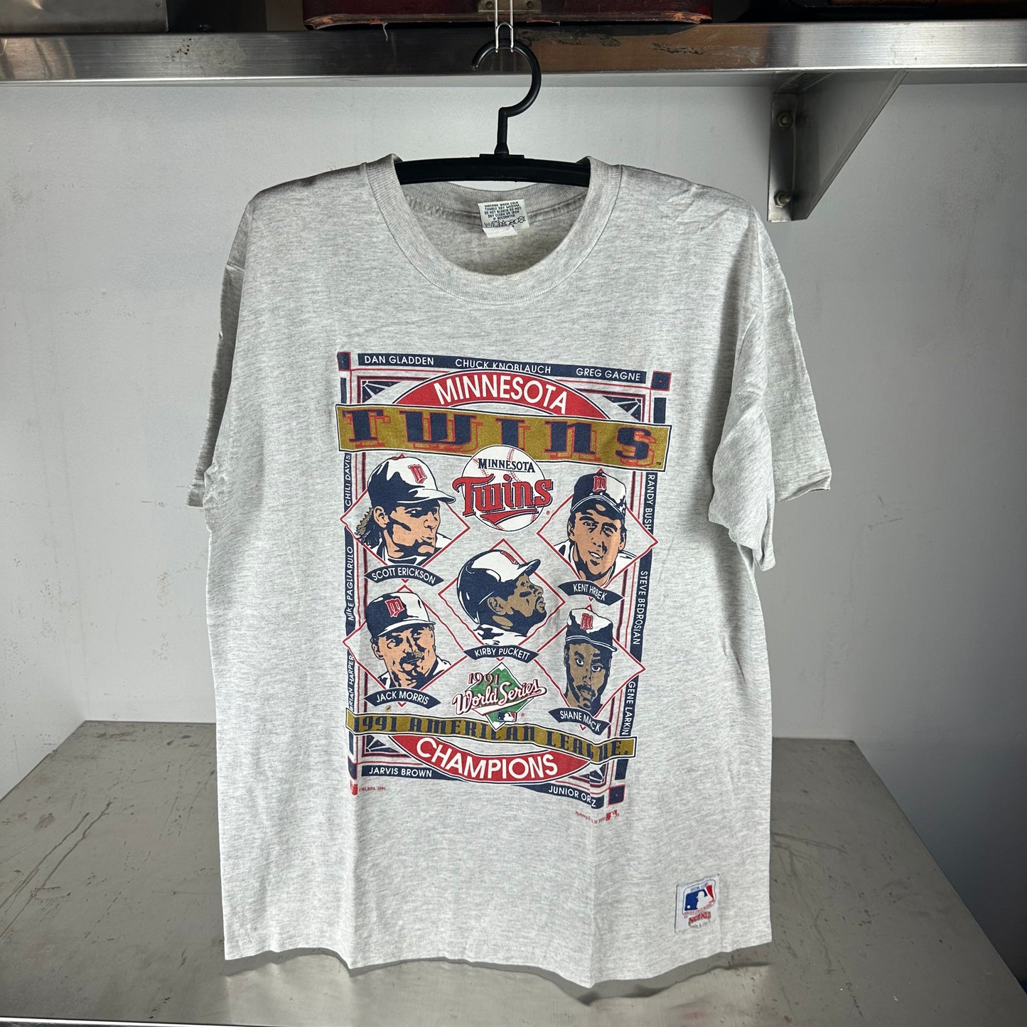 Vintage 1991 Minnesota Twins MLB Champions Nutmeg XL T-shirt