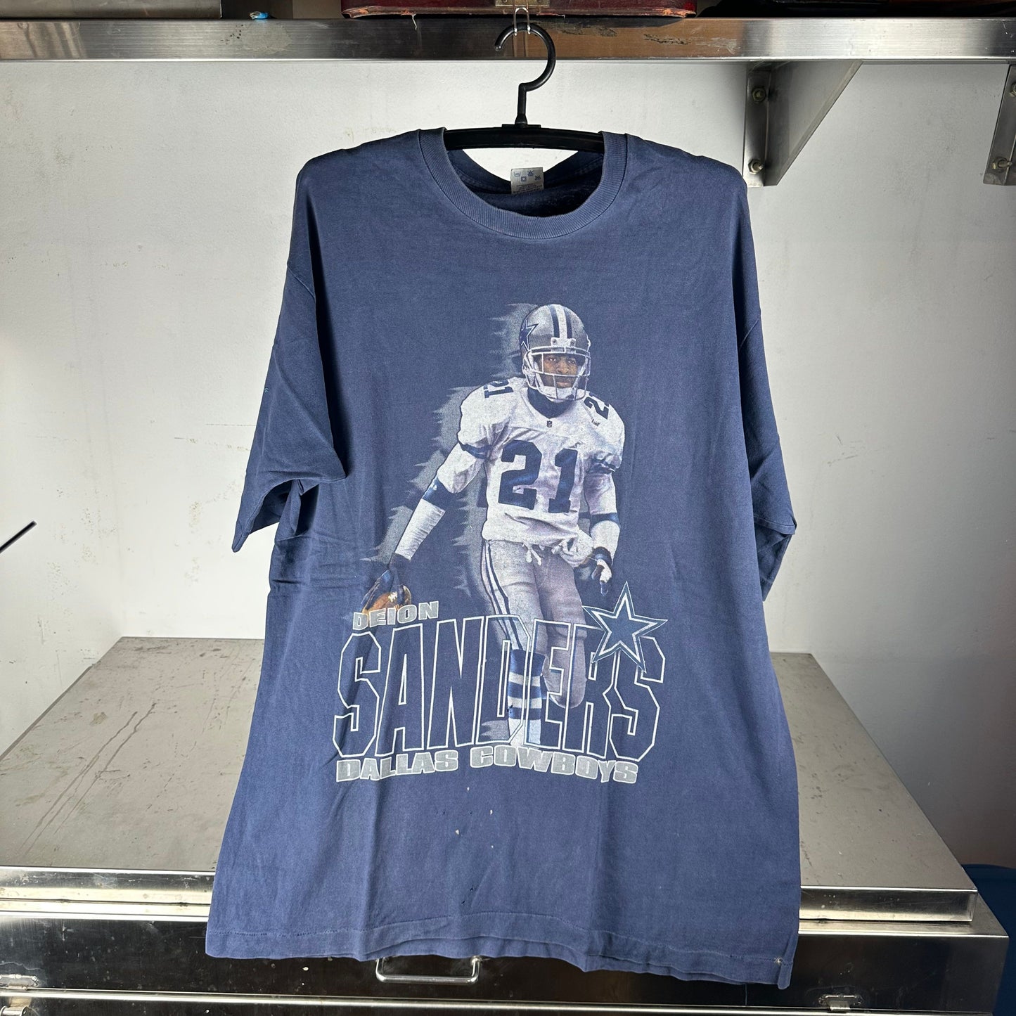 Vintage 90s Deion Sanders Dallas Cowboys Salem Sportswear NFL XLT-shirt