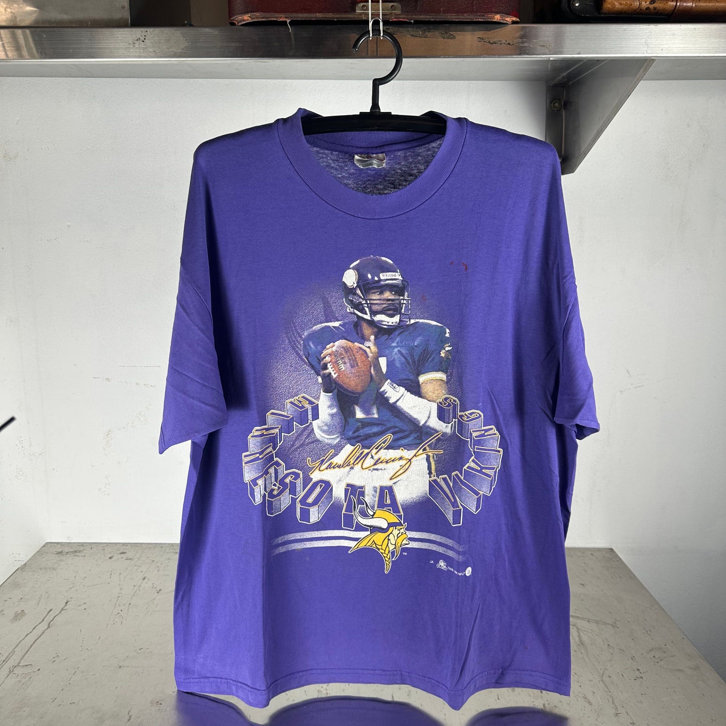 Vintage 1998 Randall Cunningham Minnesota Vikings NFL XL T-shirt
