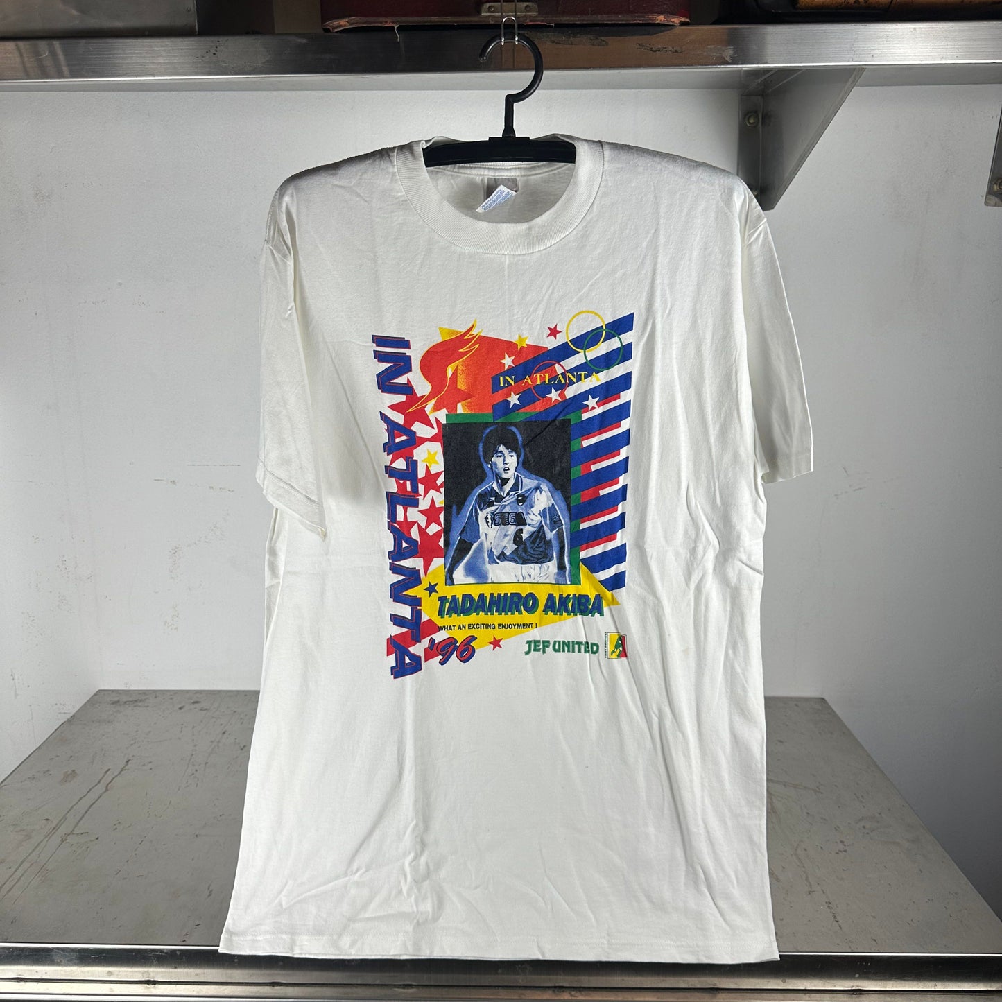 Vintage 1996 Tadahiro Akiba Team Japan Olympics Soccer T-shirt
