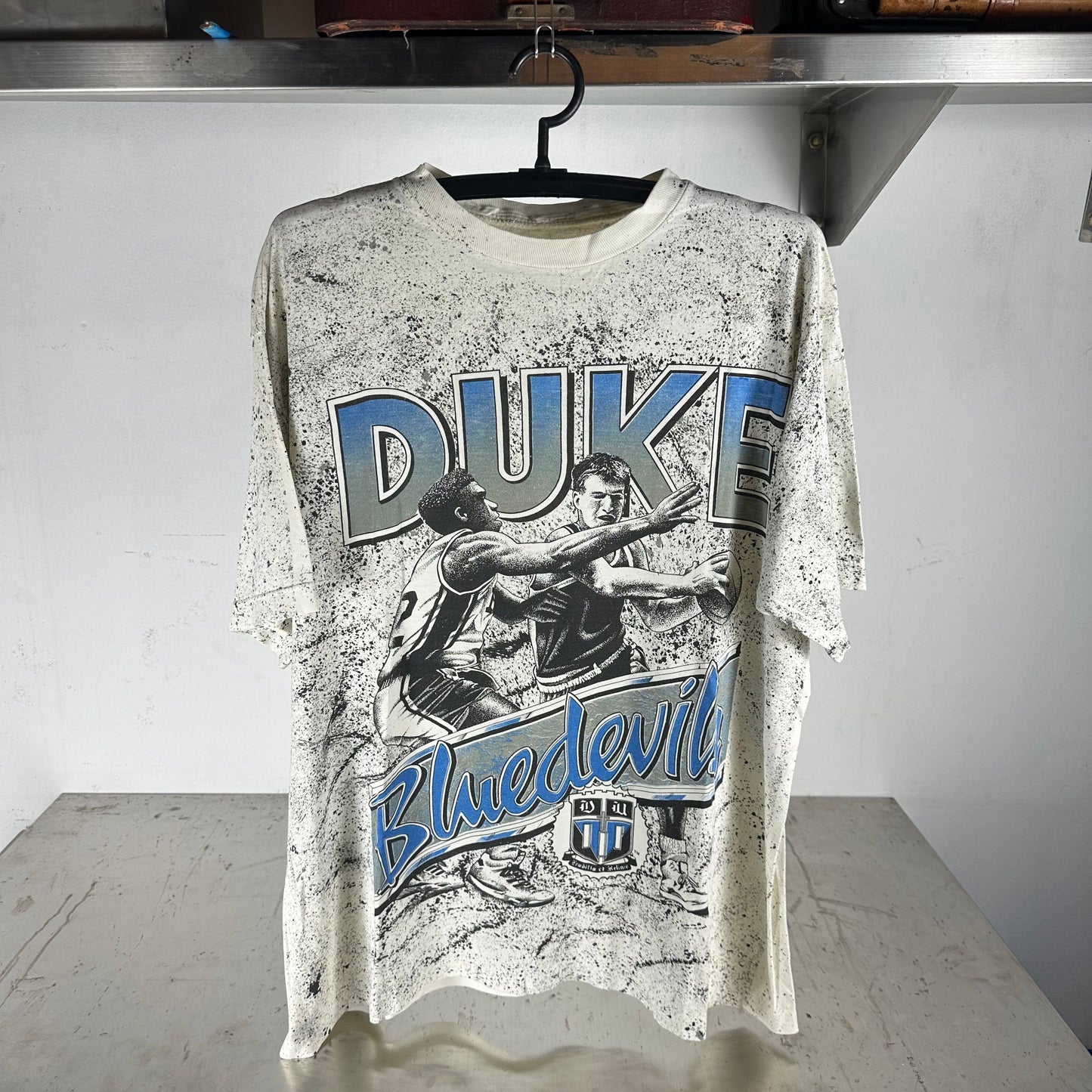 Vintage 90s Duke Blue Devils Basketball NCAA AOP XL T-shirt