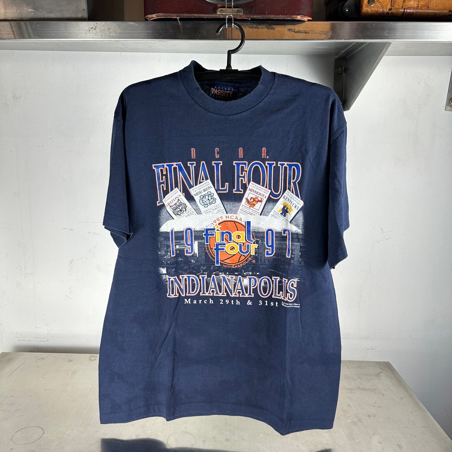 Vintage 1997 NCAA Basketball Final Four Indianapolis Graphic T-shirt