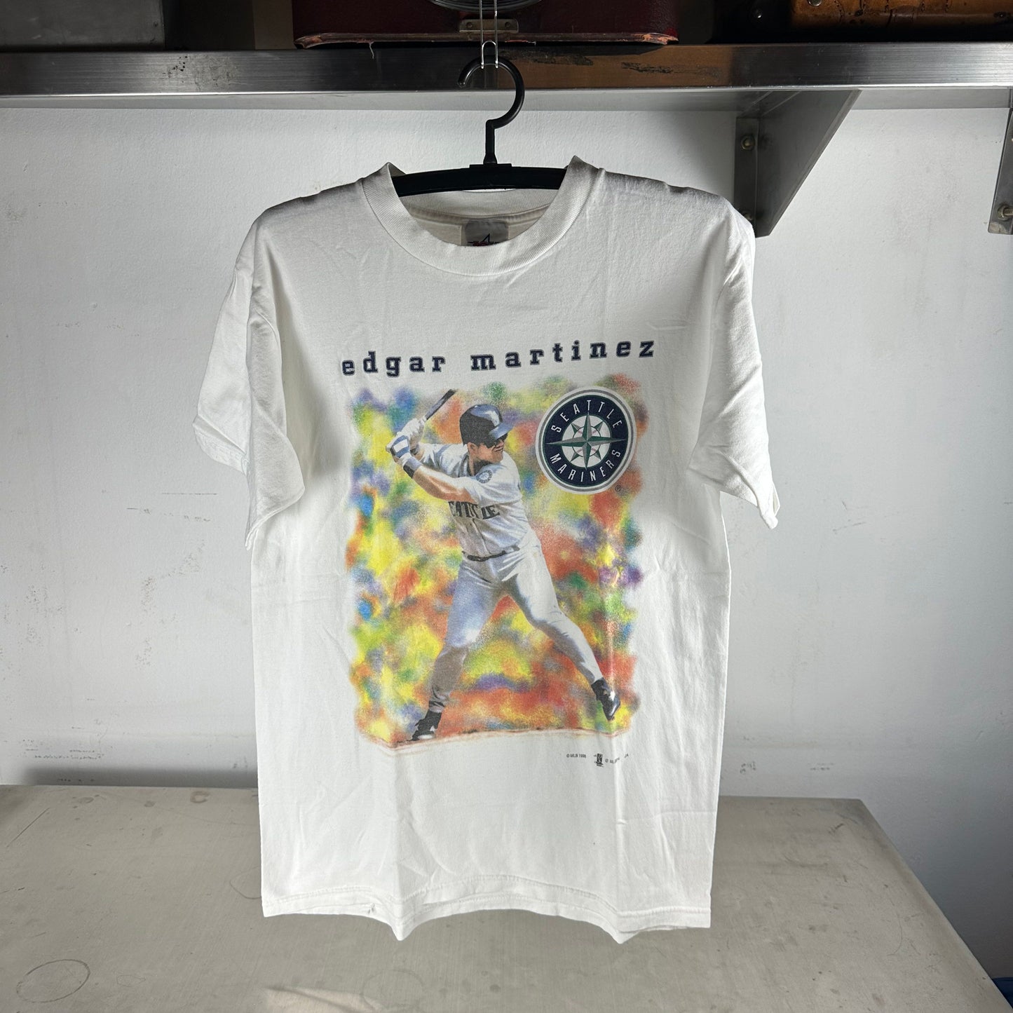 Vintage 1998 Edgar Martinez Seattle Mariners MLB Graphic T-shirt