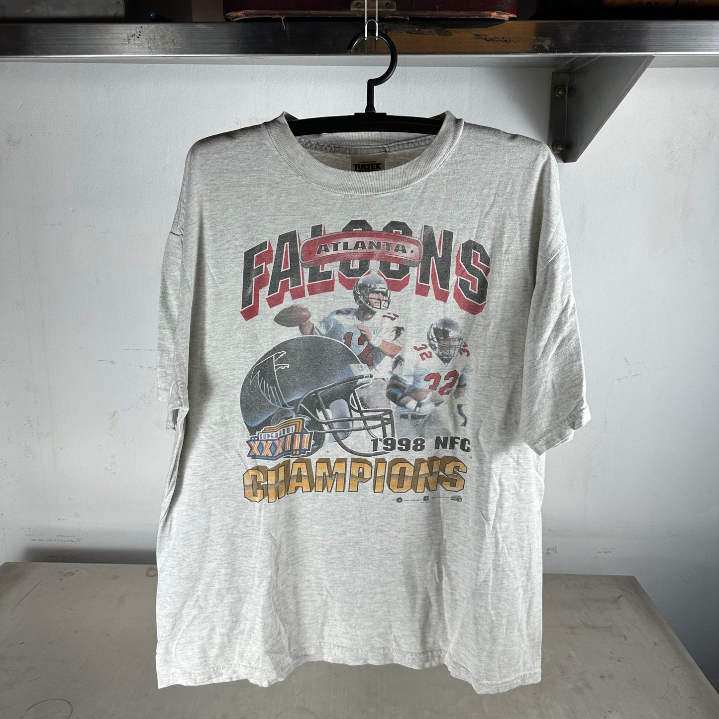 Vintage 1998 Atlanta Falcons NFC Champions Graphic XL T-shirt