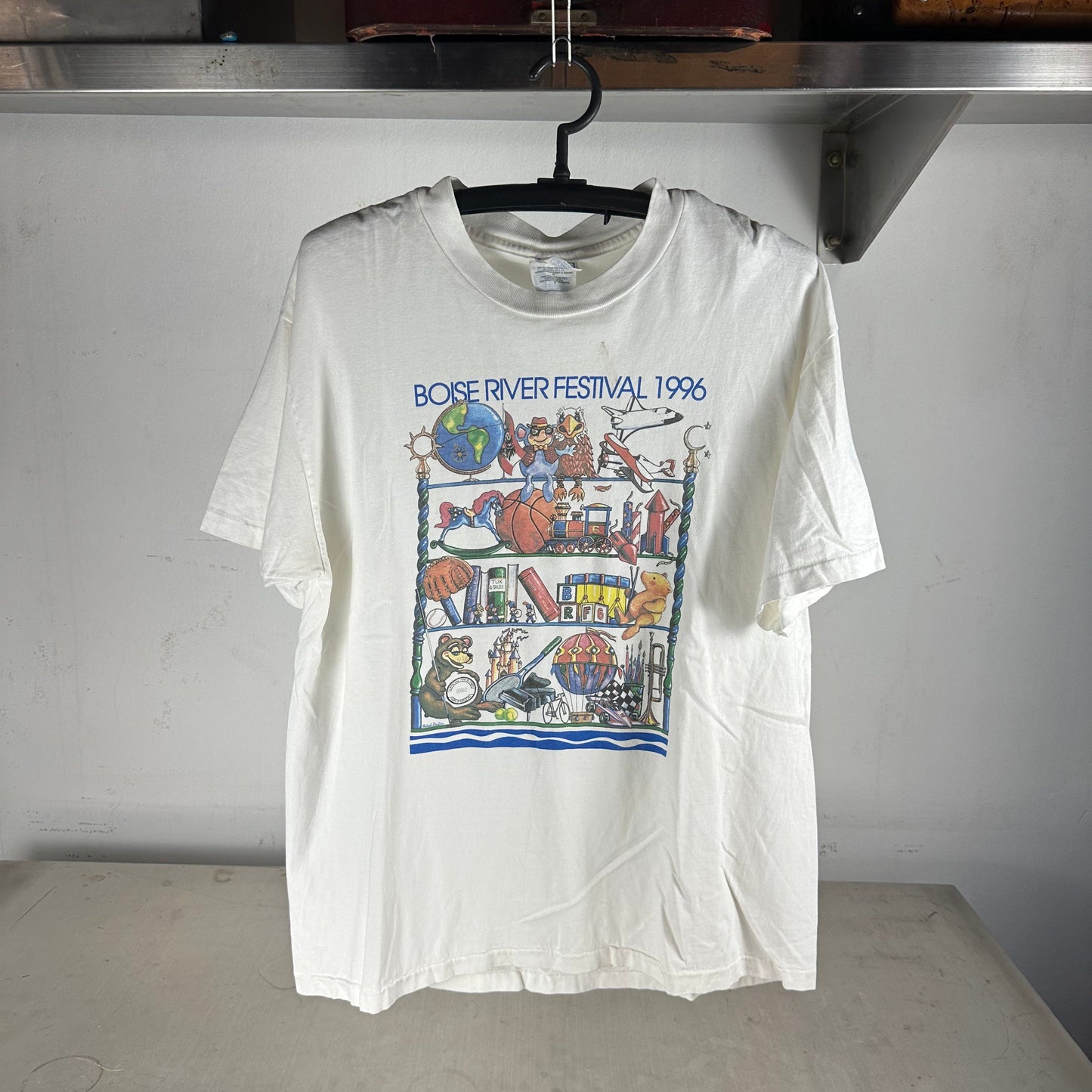 Vintage 1996 Boise River Festival Promo Artwork T-Shirt