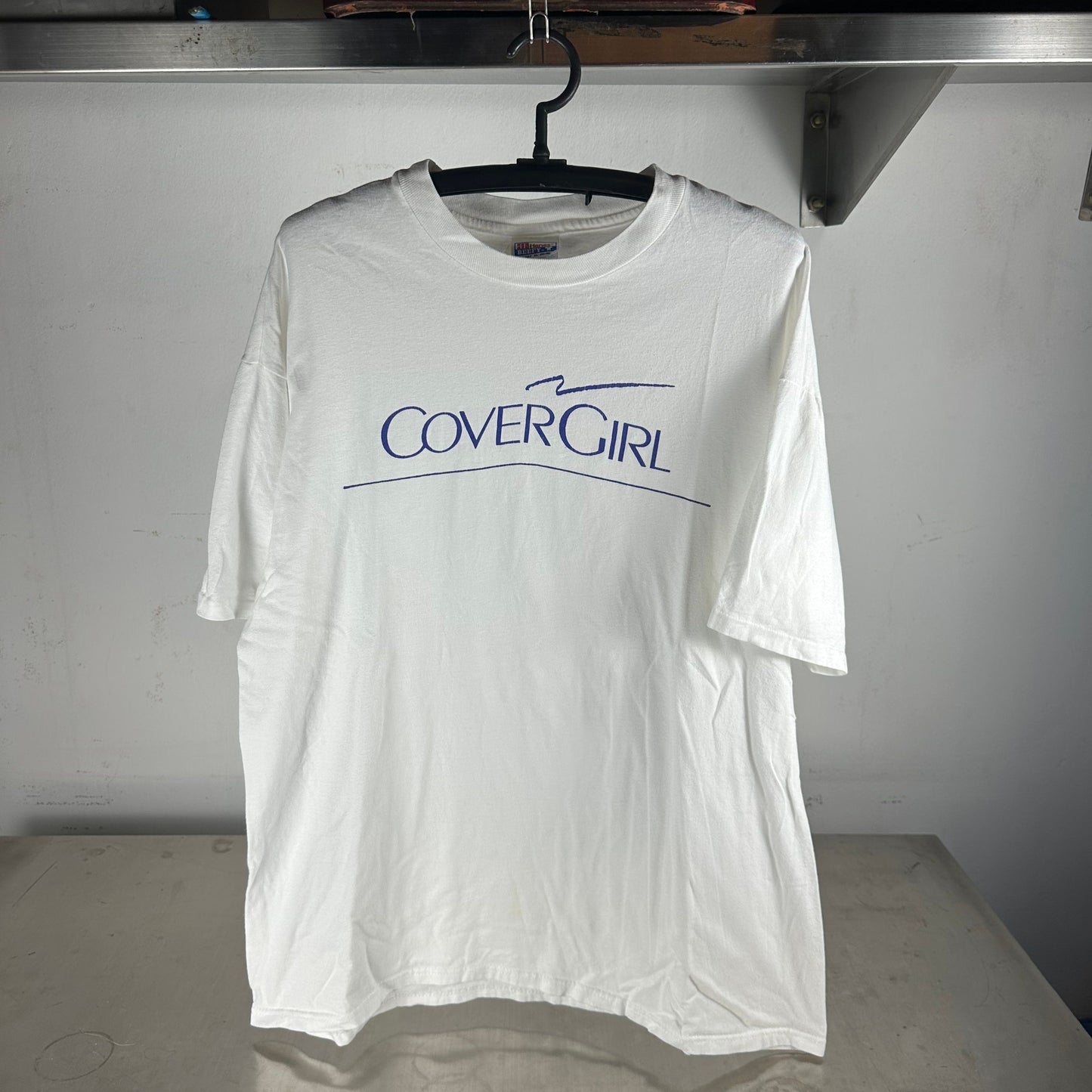 Vintage 90s Covergirl Magazine Logo Typography T-Shirt