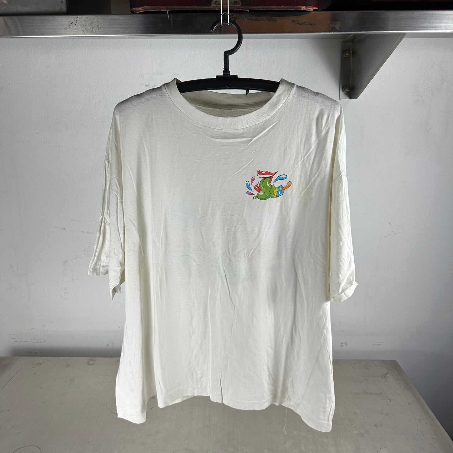 Vintage 90s Chupa Chups Lollipop Neon Graphic Promo T-Shirt