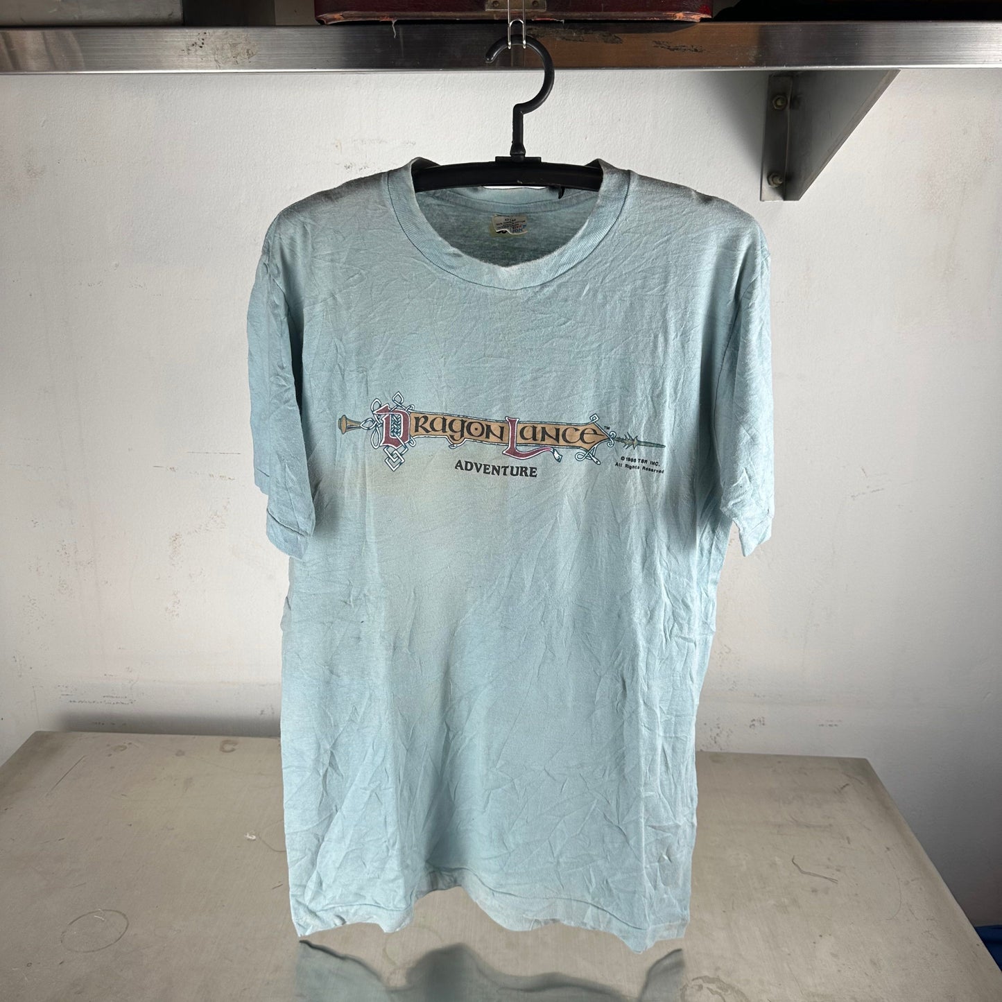 Vintage 80s DragonLance Adventure Fantasy Book T-Shirt