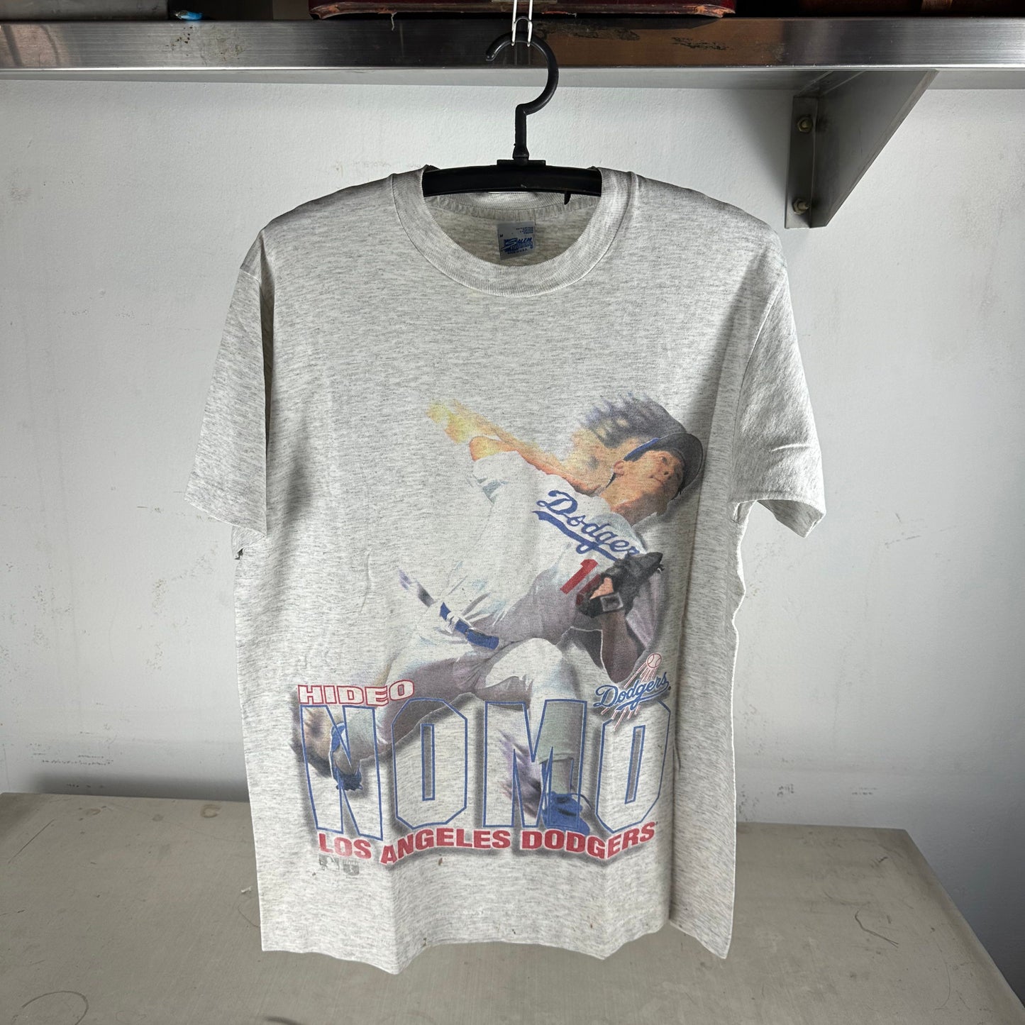 Vintage 90s Hideo Nomo Los Angeles Dodgers MLB Salem Sportswear T-Shirt