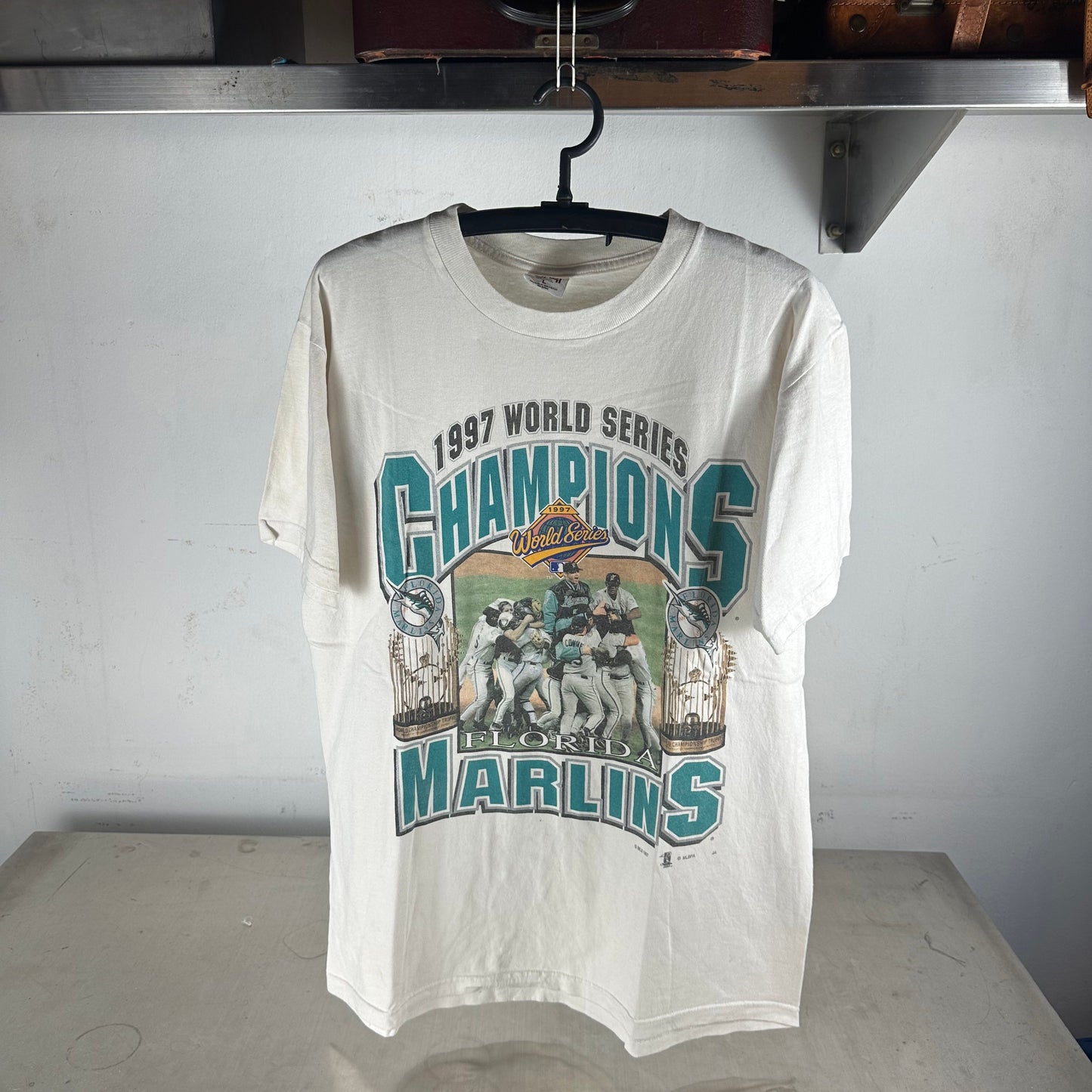 Vintage 1997 Florida Marlins MLB World Series Champions T-Shirt