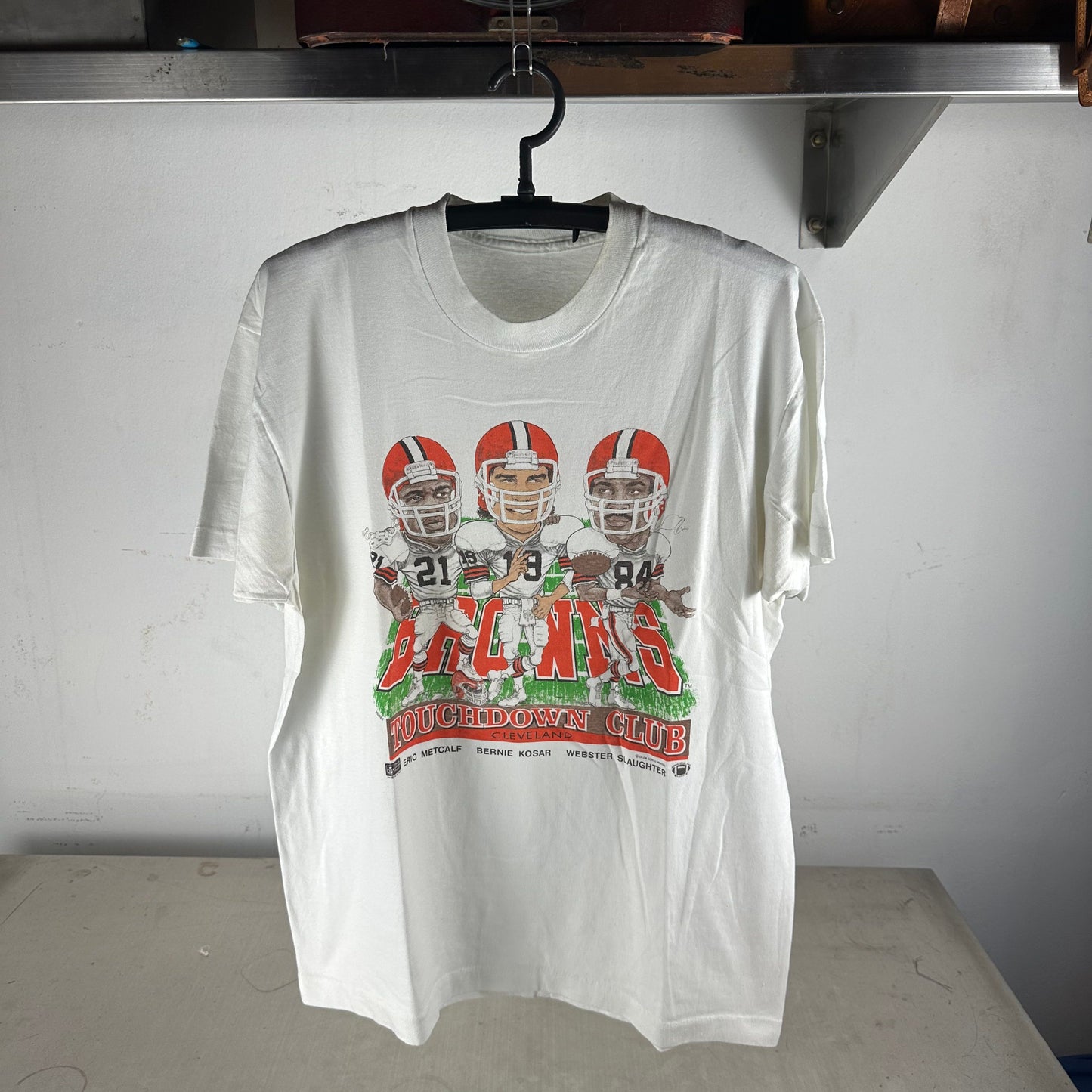 Vintage 1987 Denver Broncos NFL Touchdown Club Caricature T-Shirt
