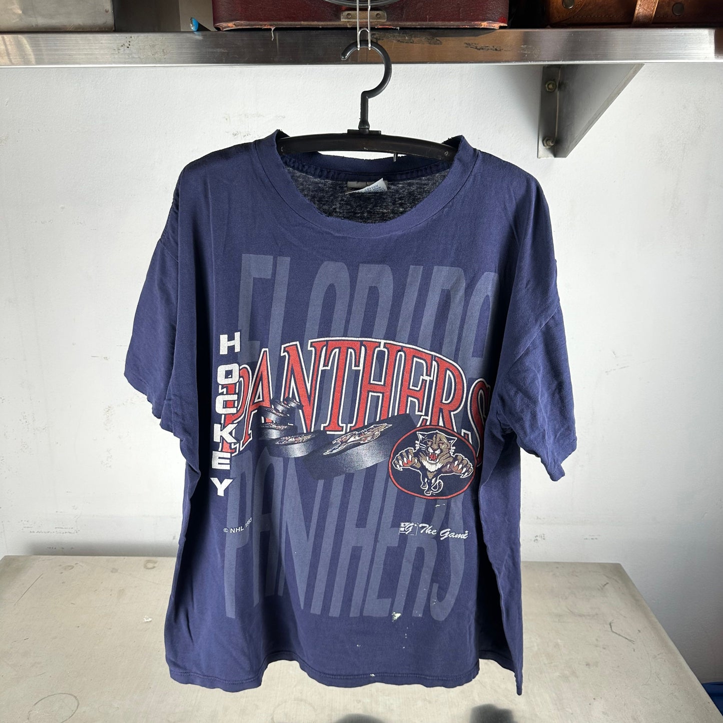 Vintage 1993 Florida Panthers NHL Hockey Graphic T-Shirt