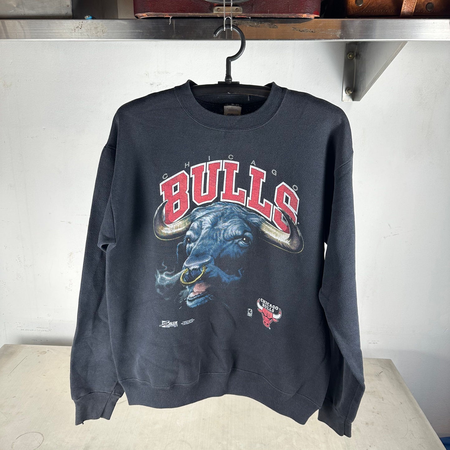 Vintage 90s Chicago Bulls NBA Mascot Salem Sportswear Sweatshirt