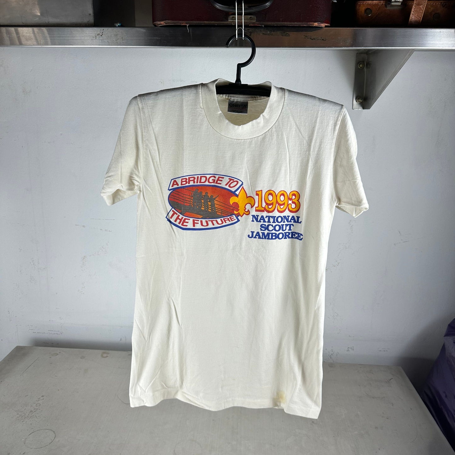 Vintage 1993 BSA A Bridge To The Future National Scout Jamboree T-Shirt