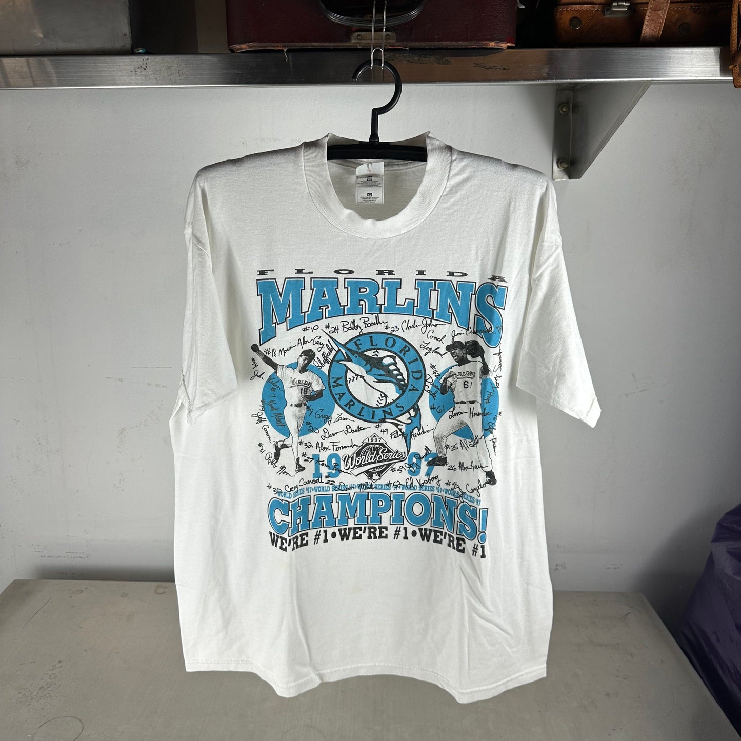 Vintage 1997 Florida Marlins MLB World Champions T-Shirt