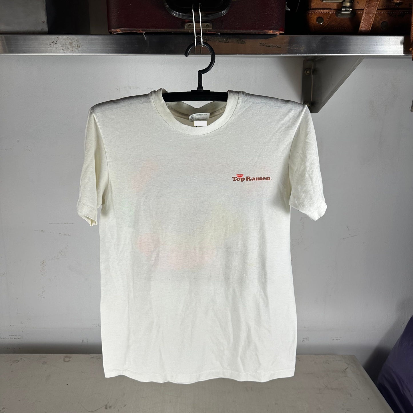Vintage 80s Nissin Ramen Souper Heroes Graphic Promo T-shirt