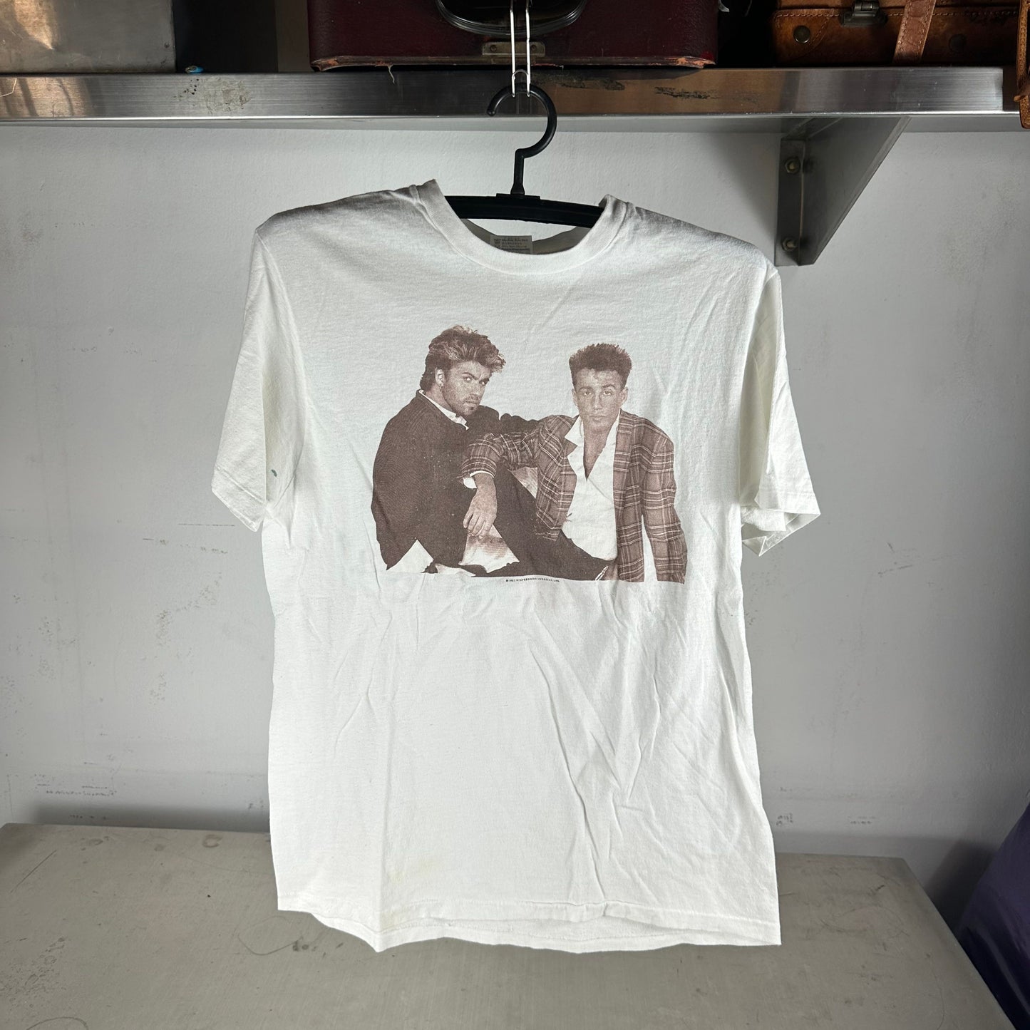Vintage 1985 Wham! America! Tour George Michael Andrew Ridgeley T-shirt