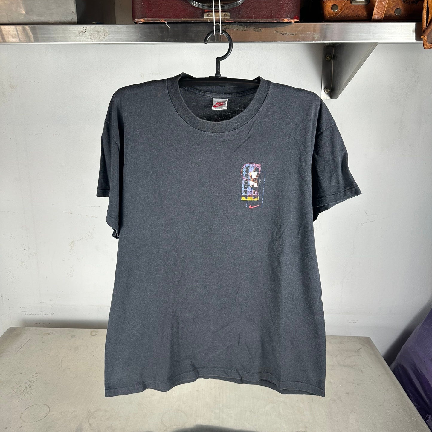 Vintage Nike 90s Chris Webber Basketball Graphic Double Sided T-shirt