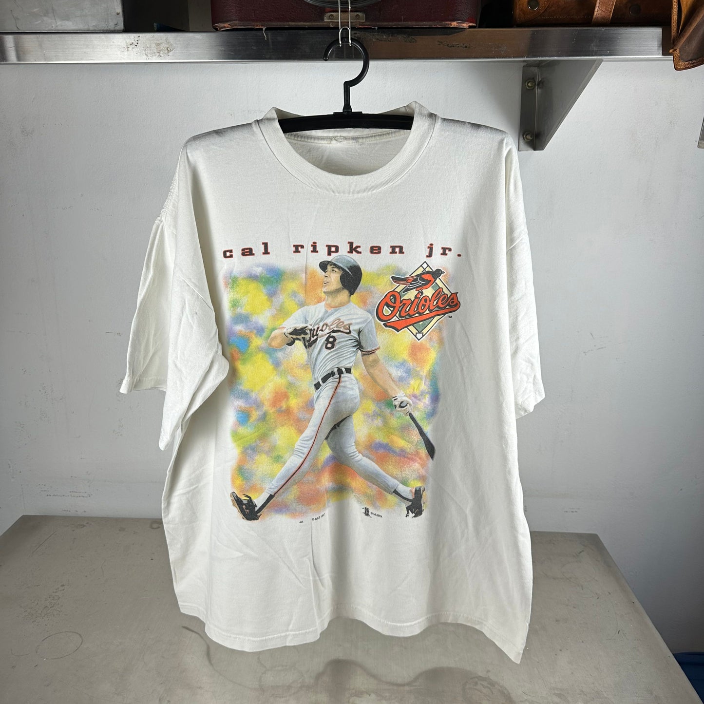 Vintage 1997 Cal Ripken JR Baltimore Orioles MLB Graphic T-shirt