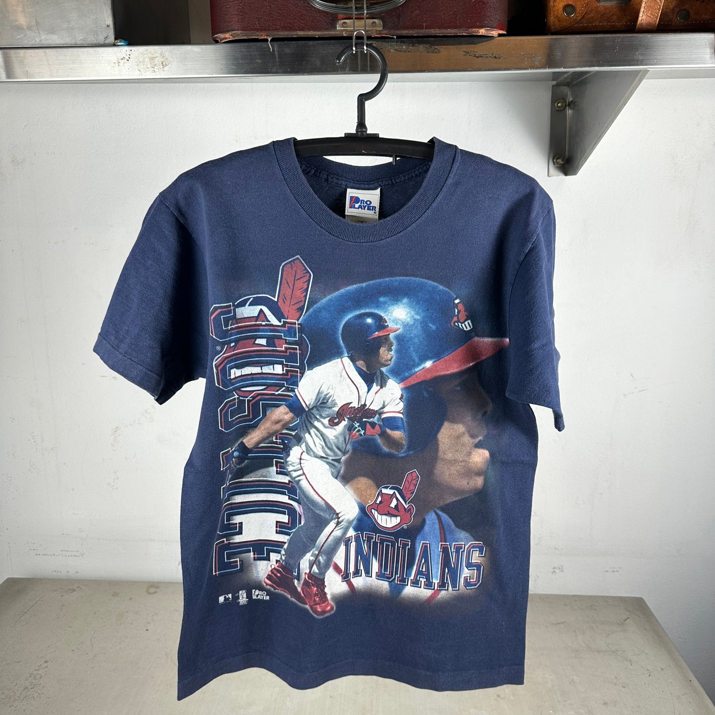 Vintage 90s David Justice Cleveland Indians MLB Single Stitch T-shirt