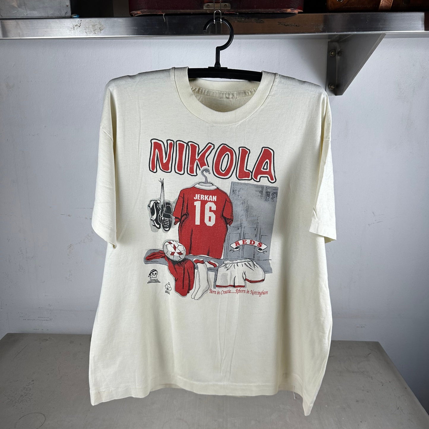 Vintage 90s Nikola Jerkan Nottingham Forest FC Soccer Graphic T-shirt
