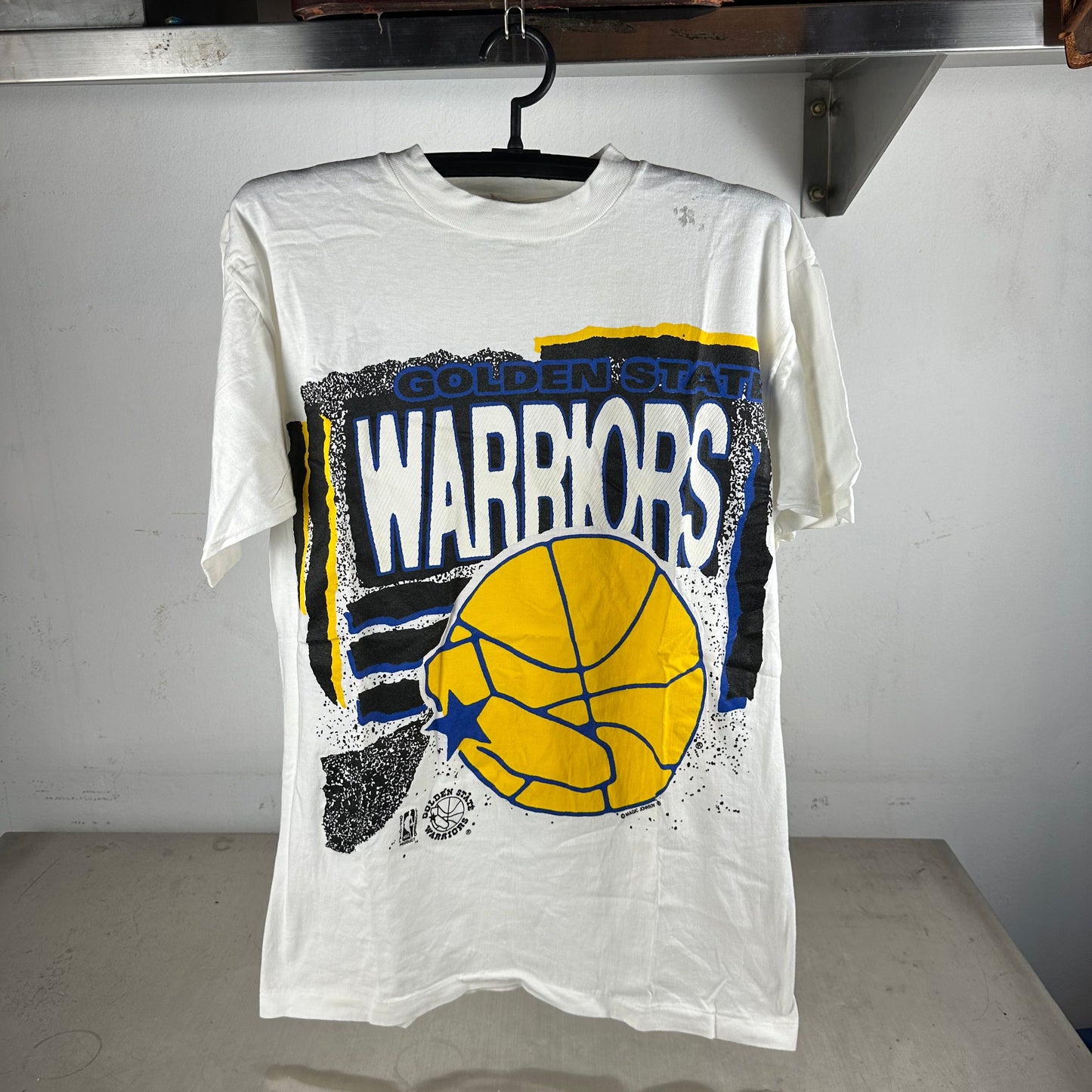 Vintage 90s Golden State Warriors Basketball NBA Single Stitch T-shirt