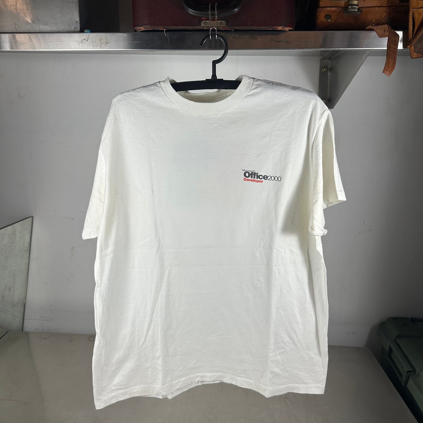 Vintage 2000 Microsoft Windows Developer Computer Graphic Promo T-shirt